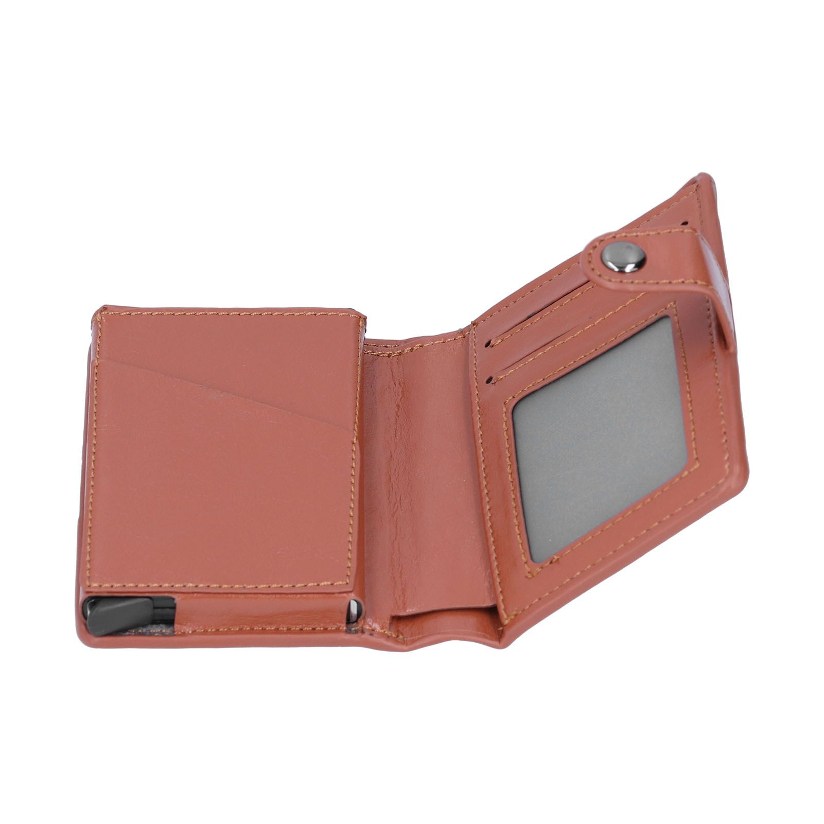 Credit Card Holder Wallet Portable Business Card Case Anti Theft Men Purse for view 8
