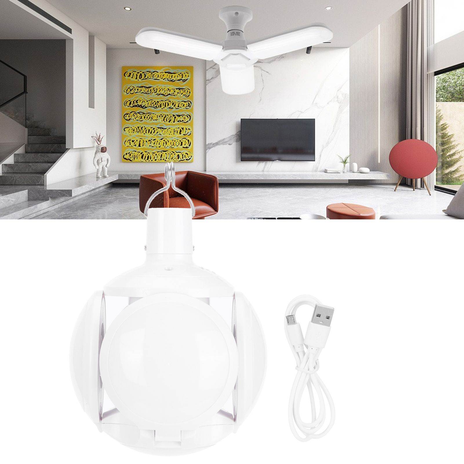 DC Charging LED Bulb Light Wide Voltage Foldable Football Light for Lighting view 11