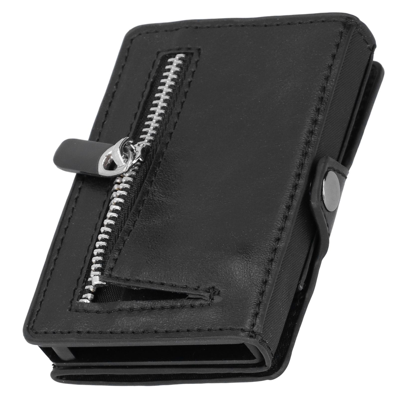 Portable Business Card Holder Travel Credit Card Case Organizer for Men and view 4