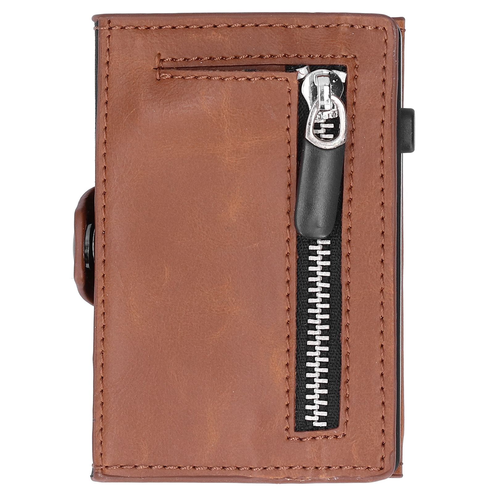 Portable Business Card Holder Travel Credit Card Case Organizer for Men and view 2