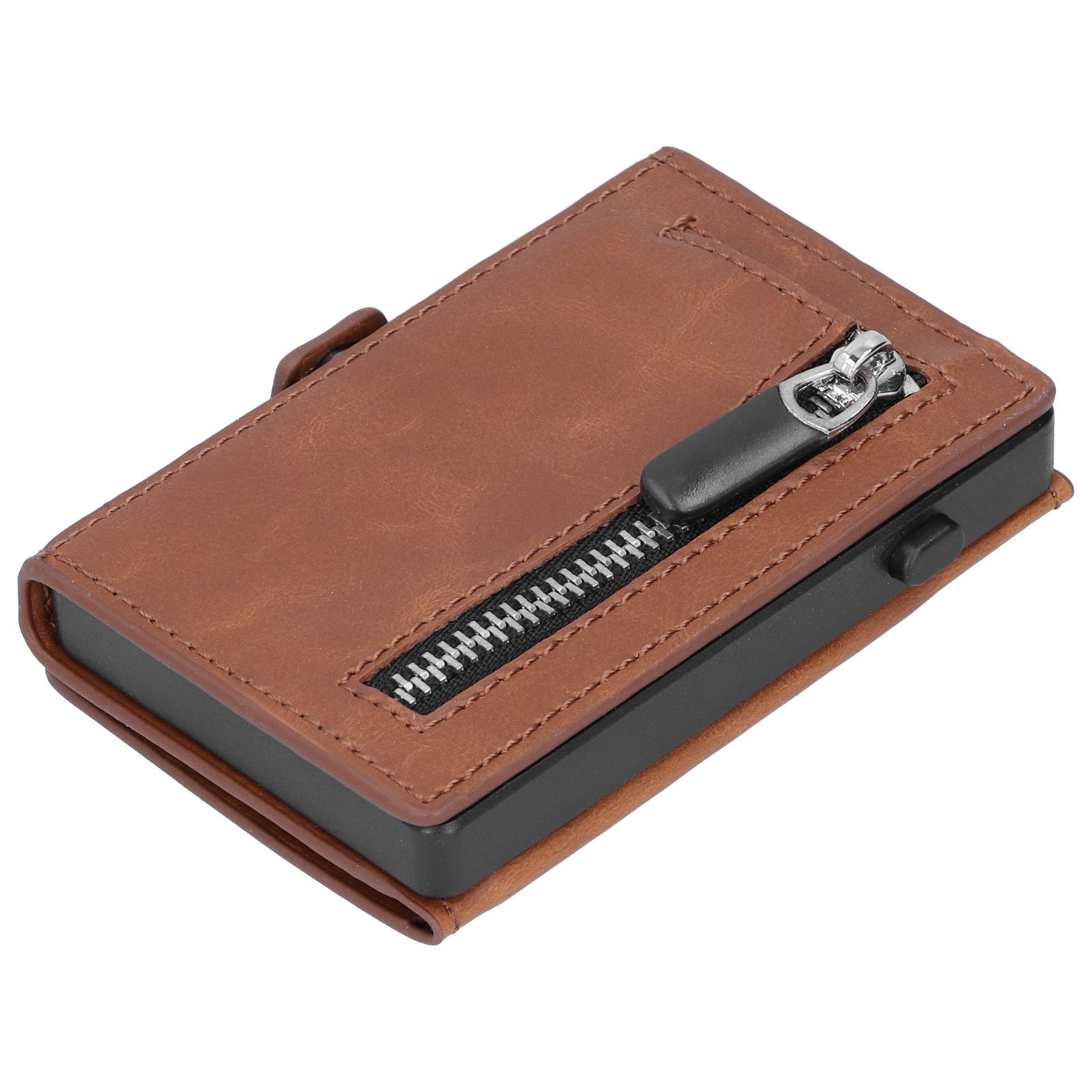 Portable Business Card Holder Travel Credit Card Case Organizer for Men and view 3