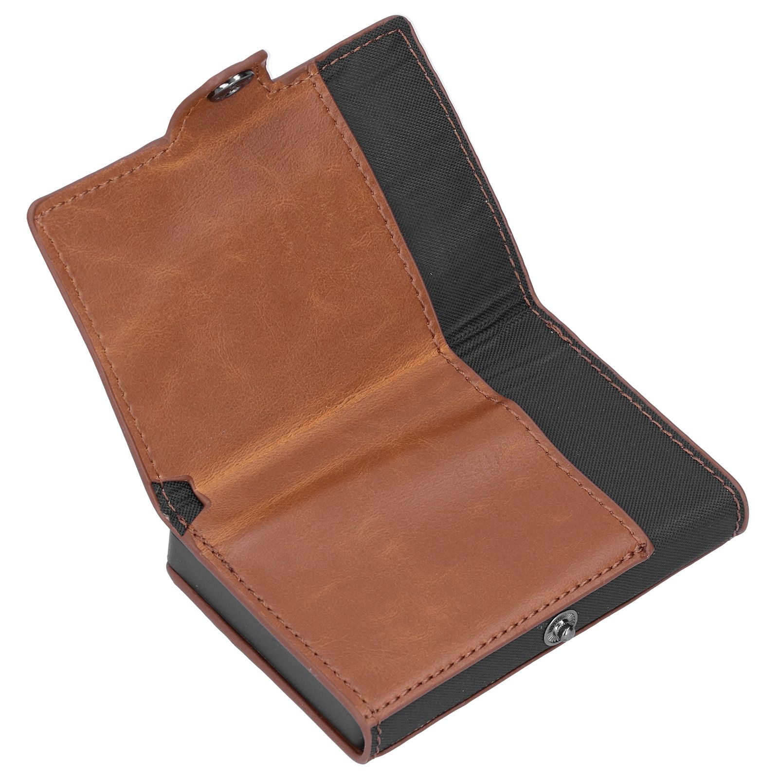 Portable Business Card Holder Travel Credit Card Case Organizer for Men and view 5