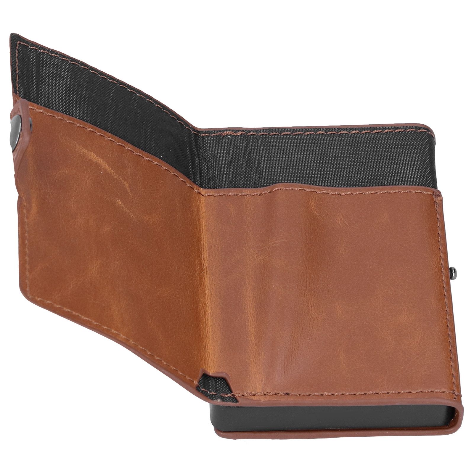 Portable Business Card Holder Travel Credit Card Case Organizer for Men and view 6