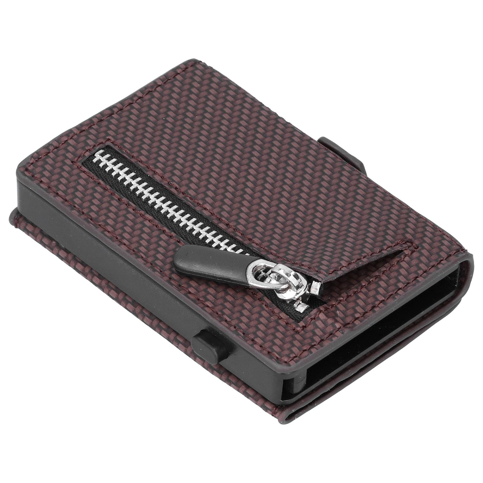 Portable Business Card Holder Travel Credit Card Case Organizer for Men and view 4