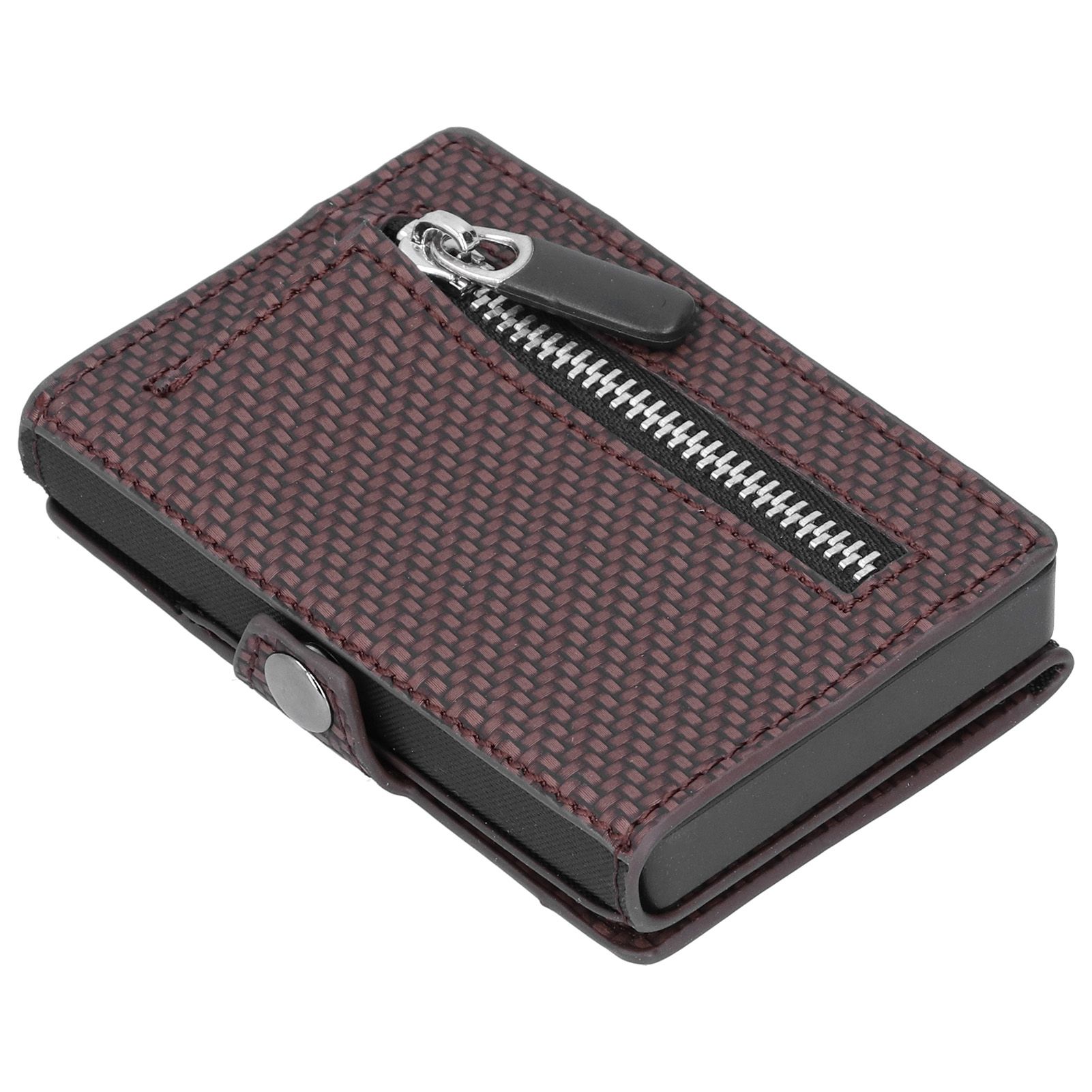 Portable Business Card Holder Travel Credit Card Case Organizer for Men and view 8