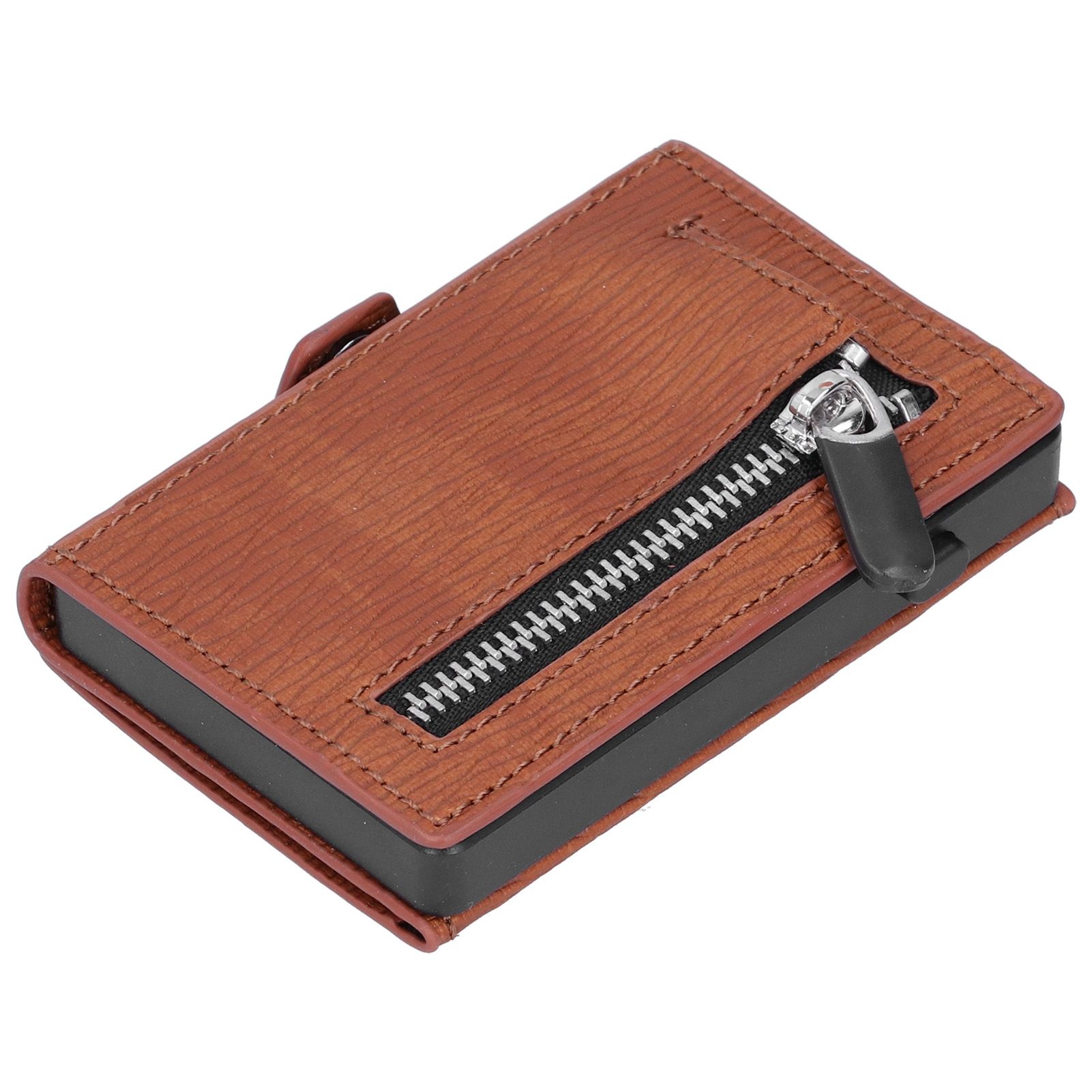 Portable Business Card Holder Travel Credit Card Case Organizer for Men and view 3