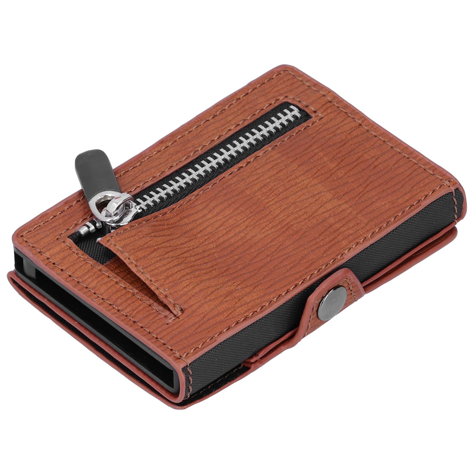 Portable Business Card Holder Travel Credit Card Case Organizer for Men and view 7