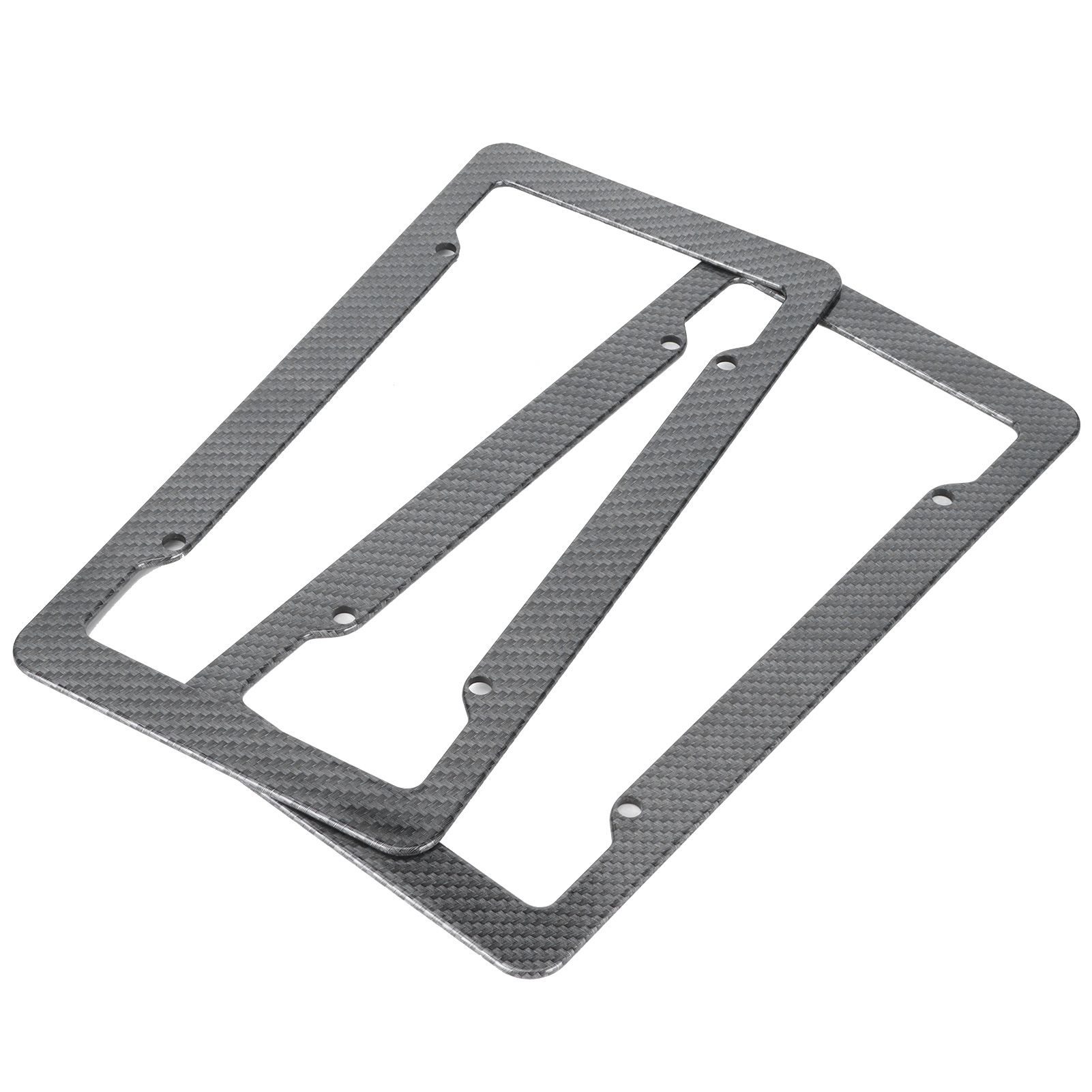 Canada Standard Carbon Fiber Style License Plate Frames Protective Cover Kit view 10
