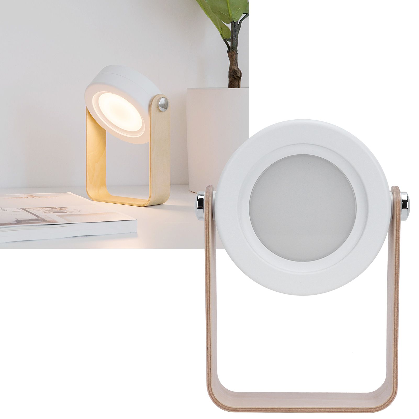 Foldable Reading Lamp Portable Touch Control Dimmable LED Night Light Gift for view 12