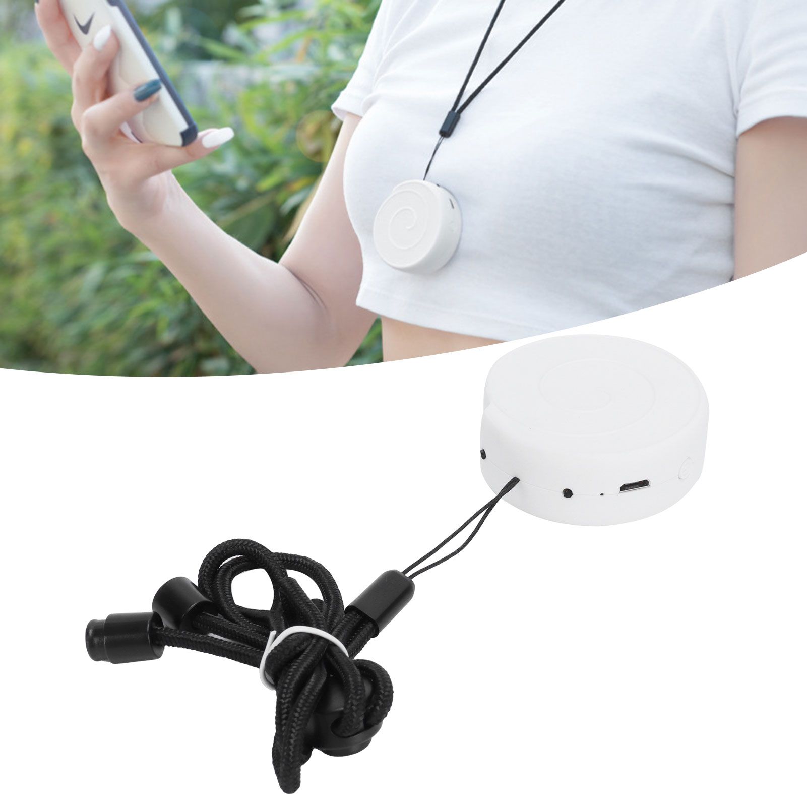 Portable Wearable Hanging Neck Air Purifier Mini Necklace Negative Ion Air view 12