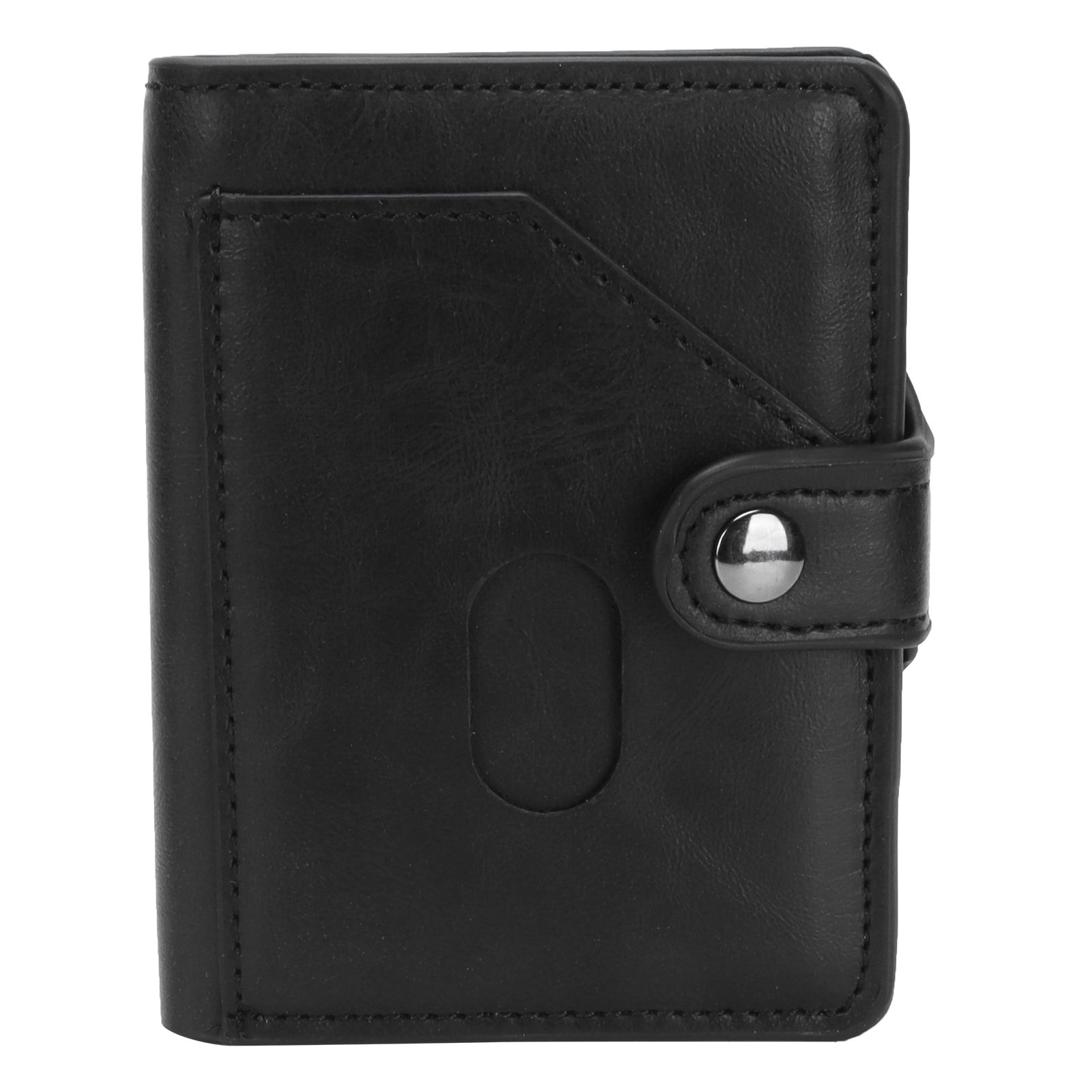 Automatic Credit Card Holder Wallet Portable Business Card Case Anti Theft view 2