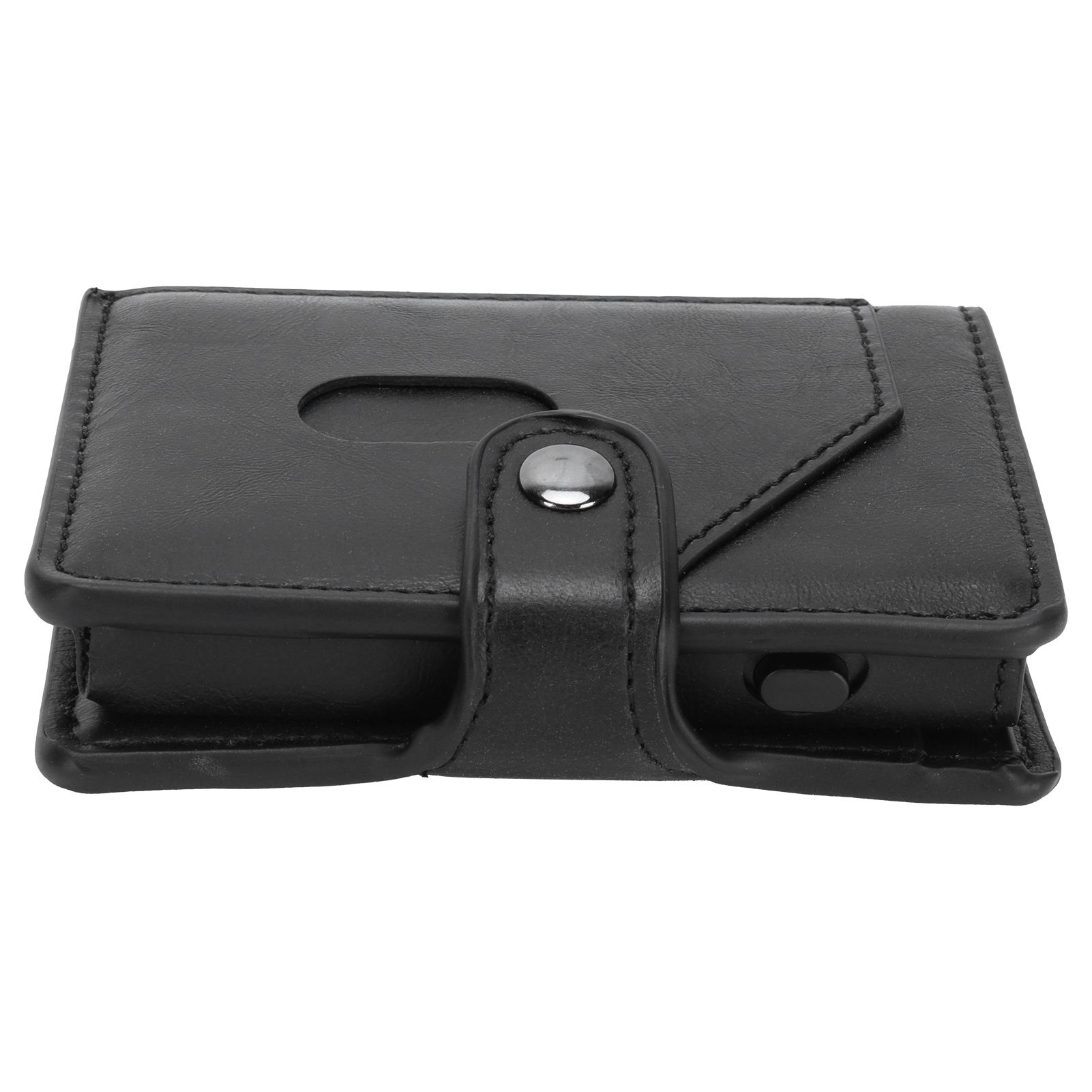 Automatic Credit Card Holder Wallet Portable Business Card Case Anti Theft view 3