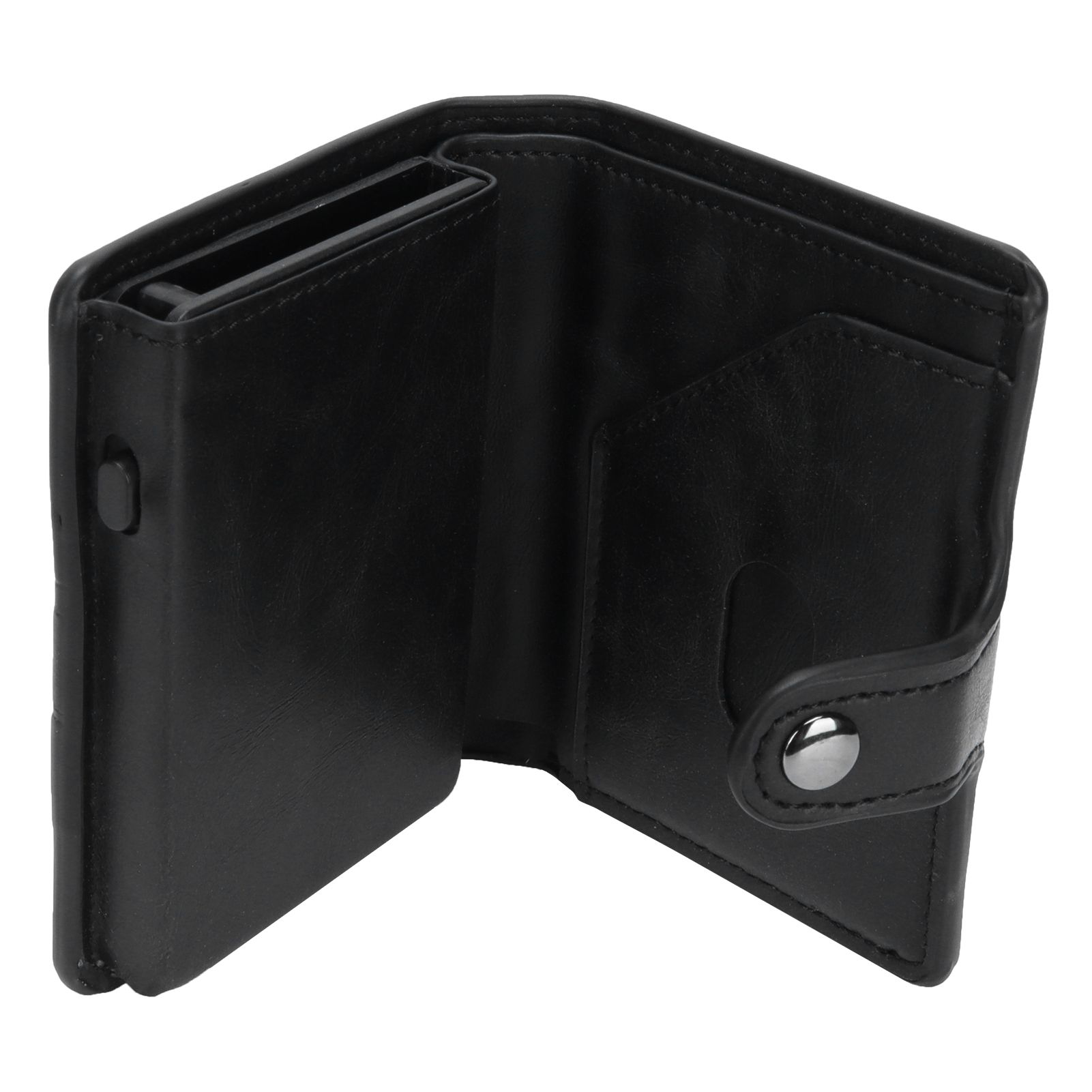 Automatic Credit Card Holder Wallet Portable Business Card Case Anti Theft view 5