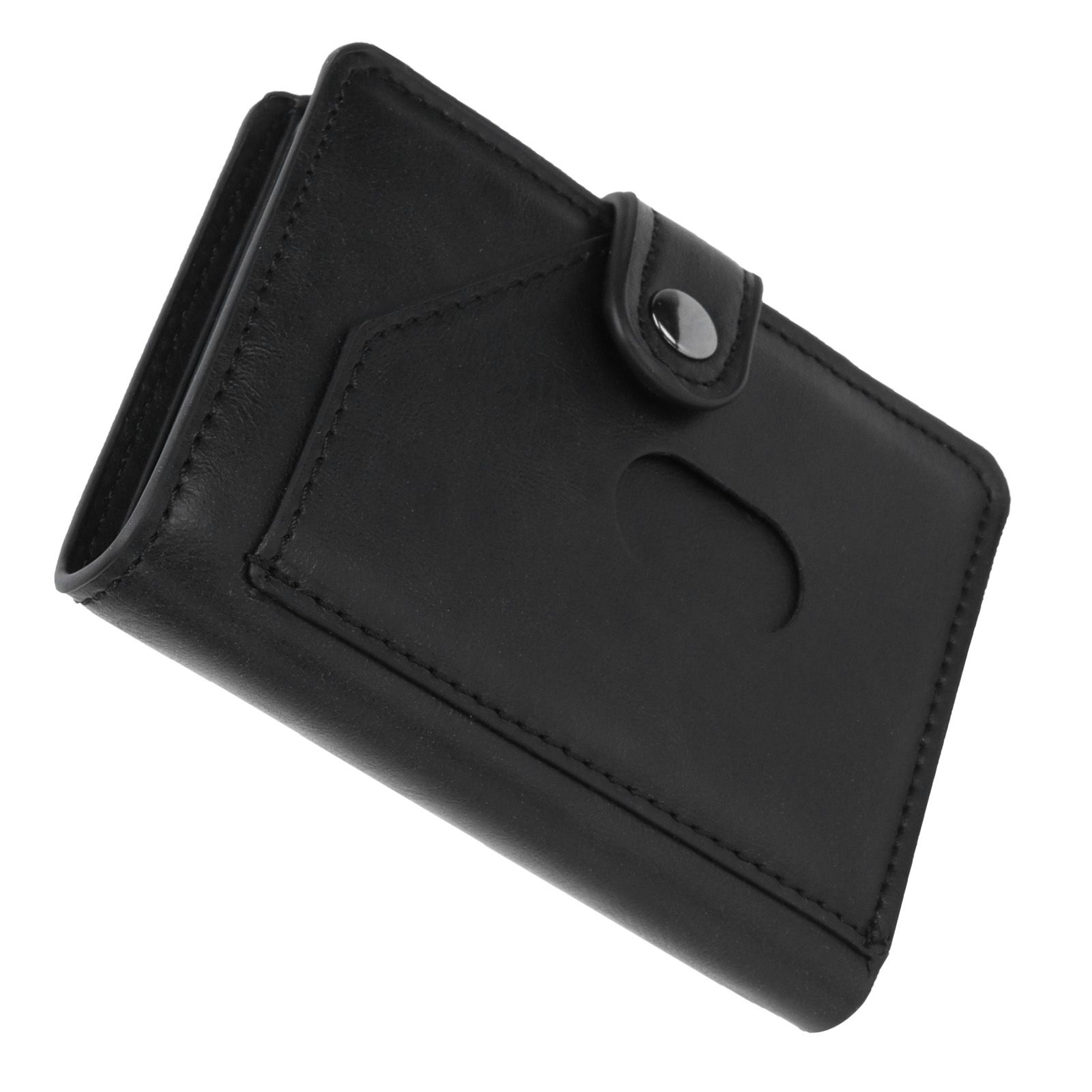 Automatic Credit Card Holder Wallet Portable Business Card Case Anti Theft view 7