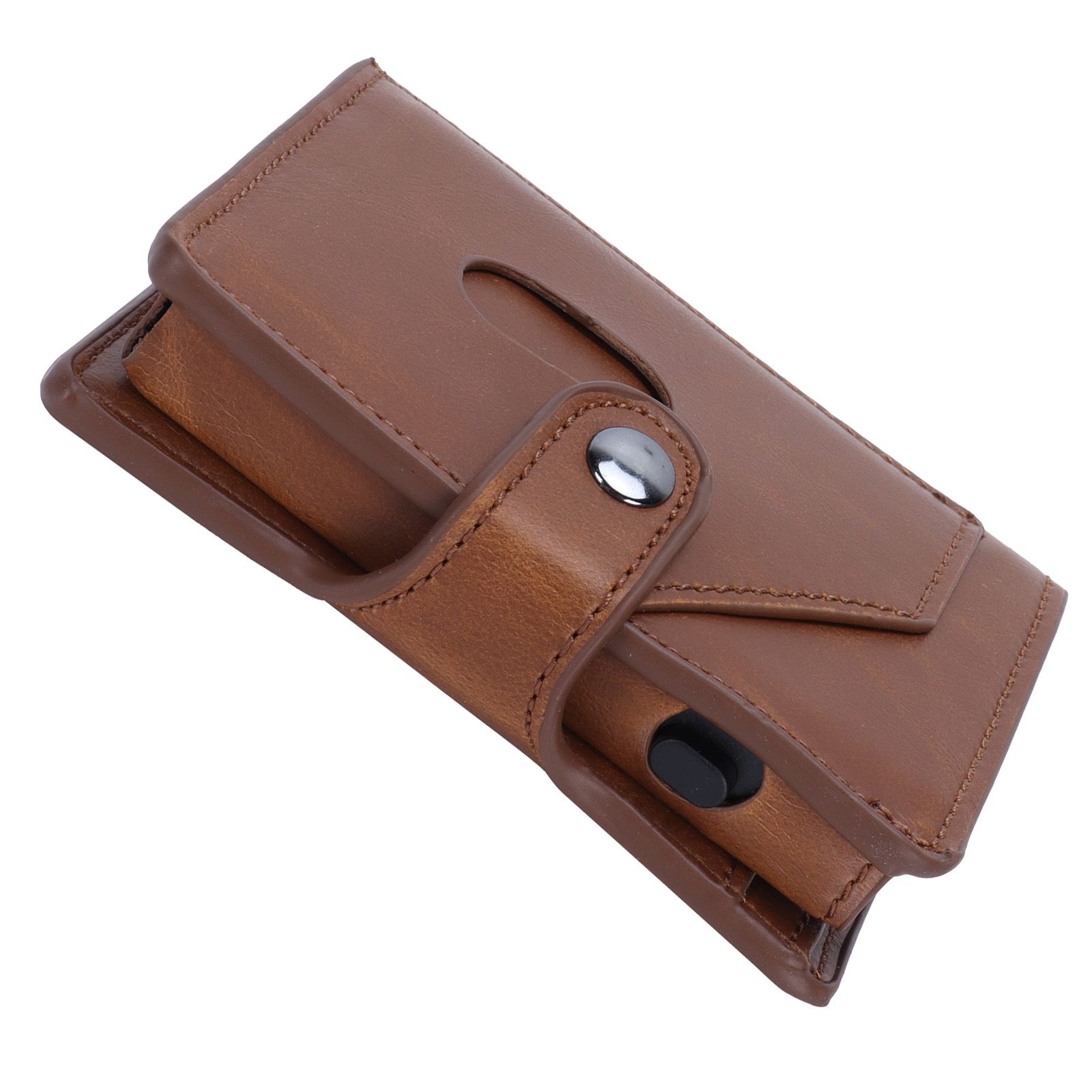 Automatic Credit Card Holder Wallet Portable Business Card Case Anti Theft view 9