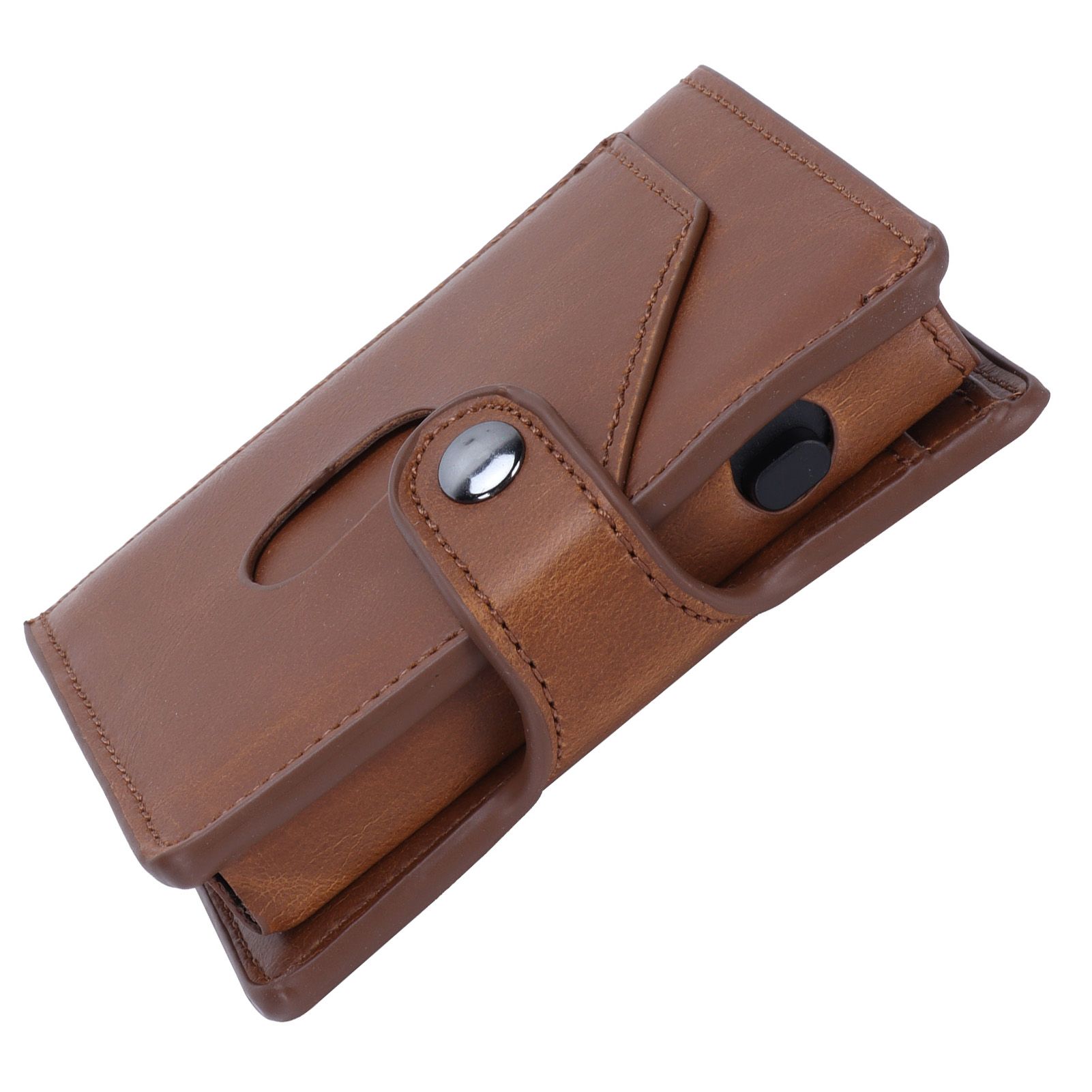 Automatic Credit Card Holder Wallet Portable Business Card Case Anti Theft view 10