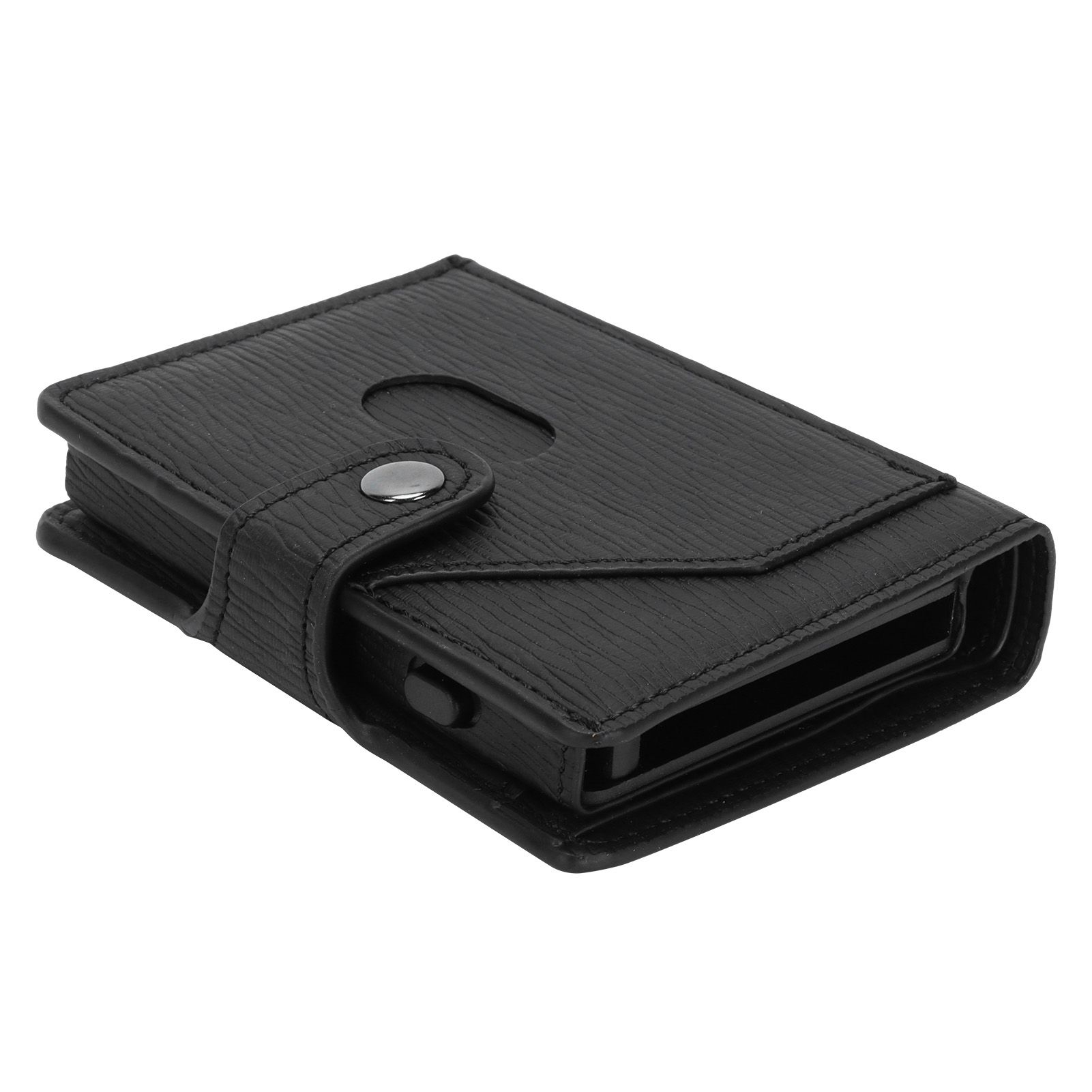 Automatic Credit Card Holder Wallet Portable Business Card Case Anti Theft view 4