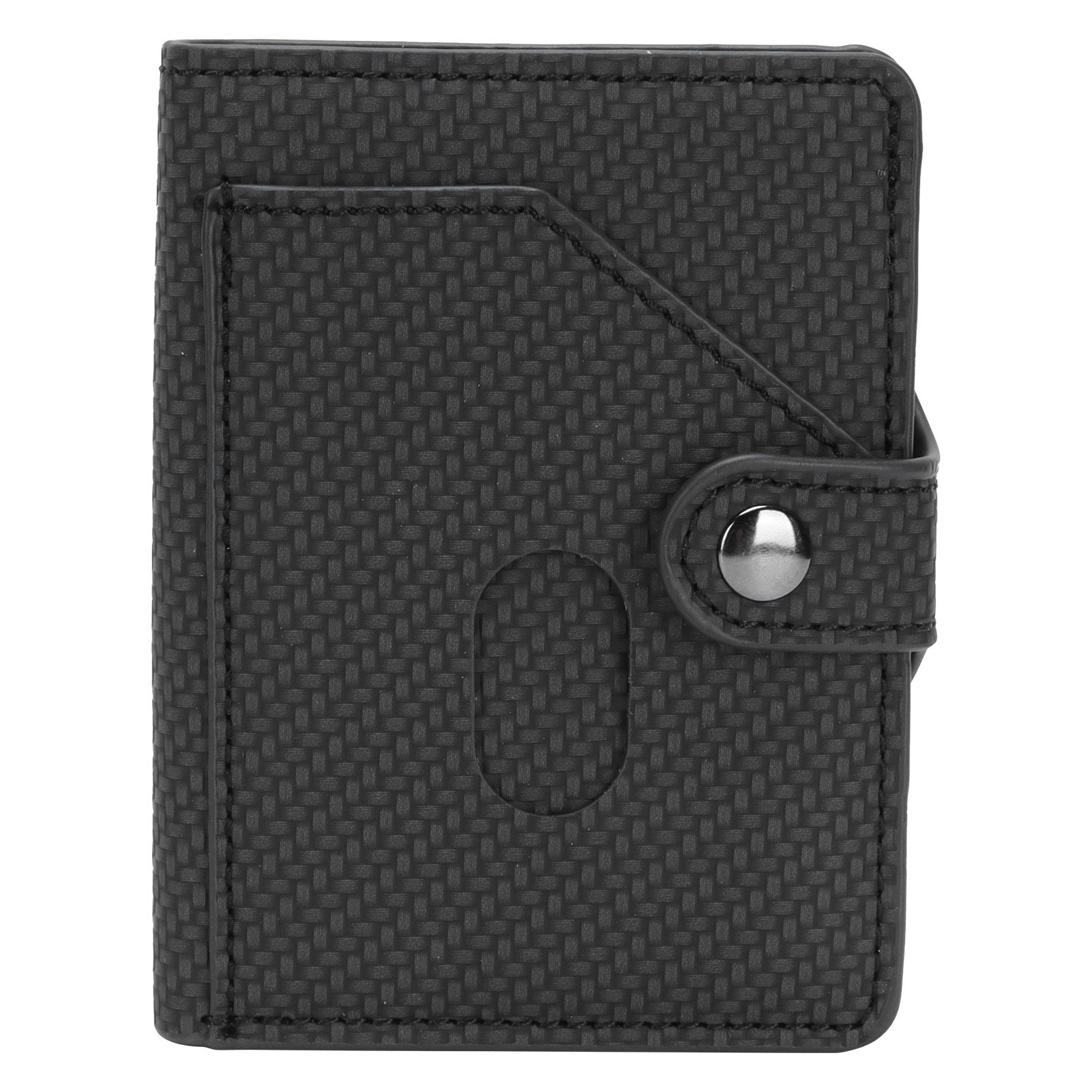 Automatic Credit Card Holder Wallet Portable Business Card Case Anti Theft view 2