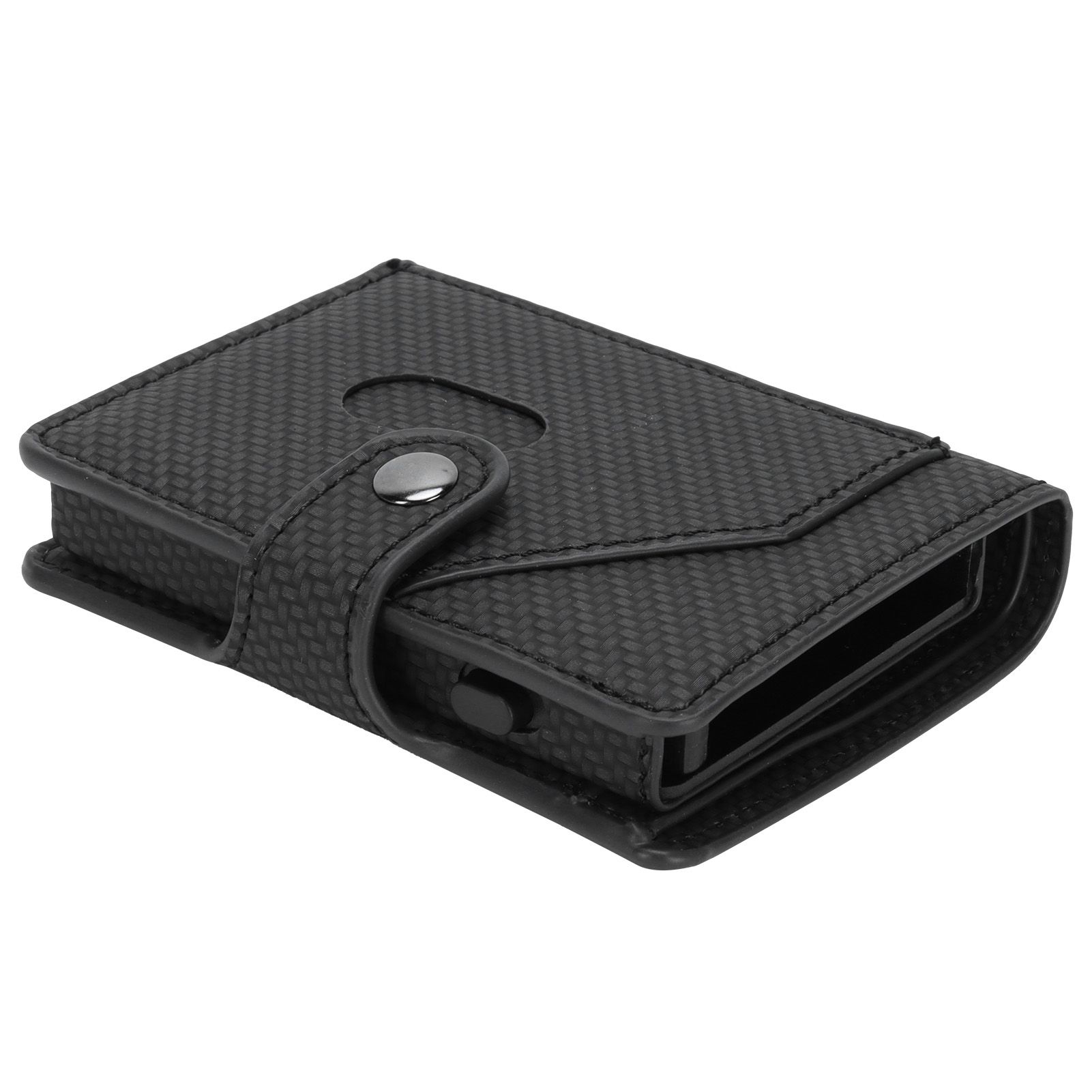 Automatic Credit Card Holder Wallet Portable Business Card Case Anti Theft view 4