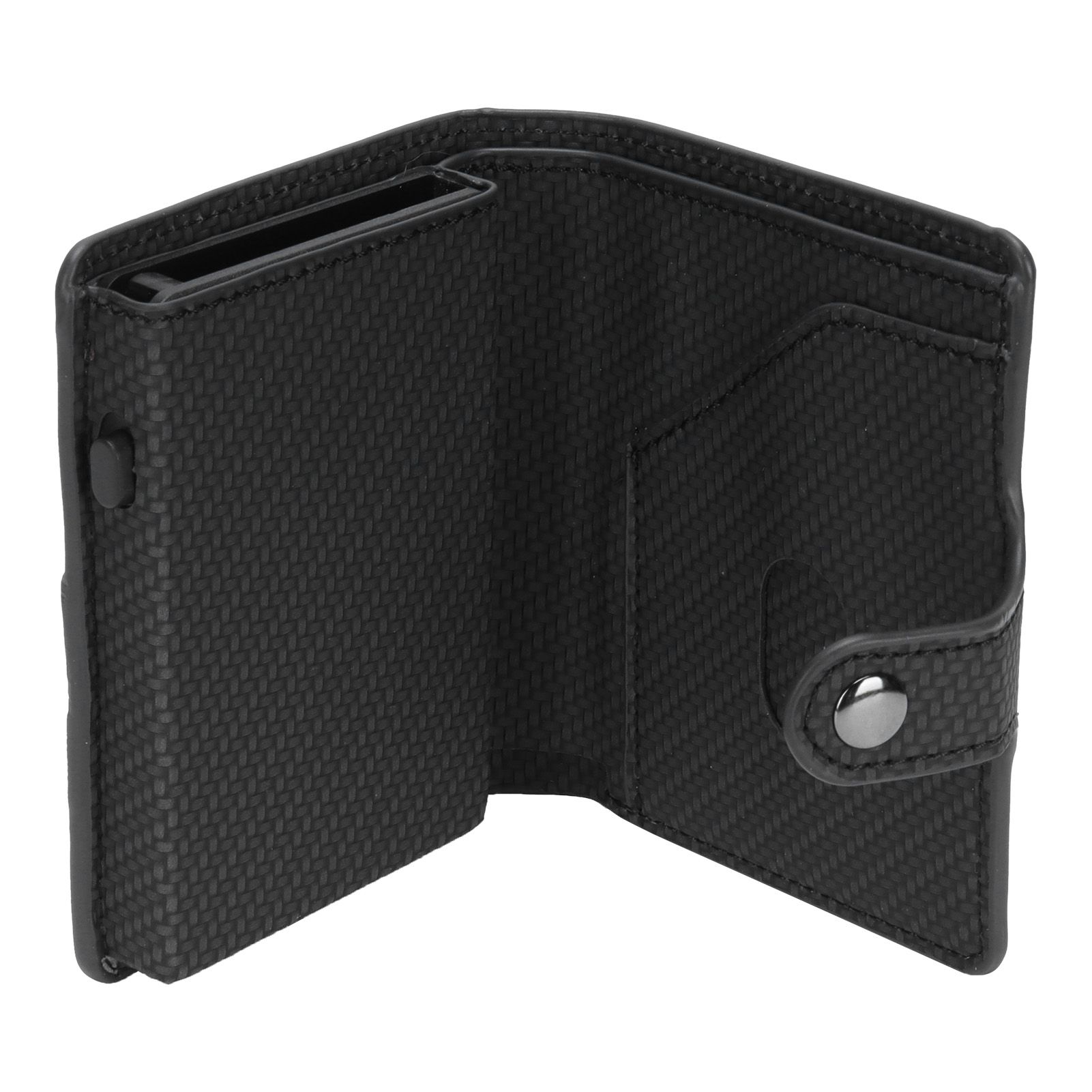 Automatic Credit Card Holder Wallet Portable Business Card Case Anti Theft view 5