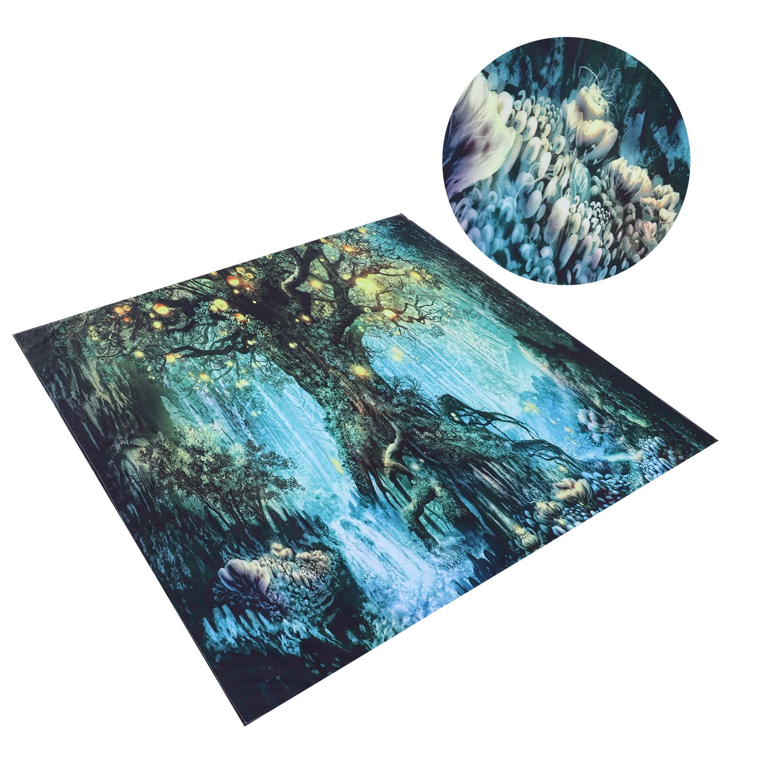 Forest Tree Pattern Tapestry Wall Hanging Beach Blanket Home Background Art view 4