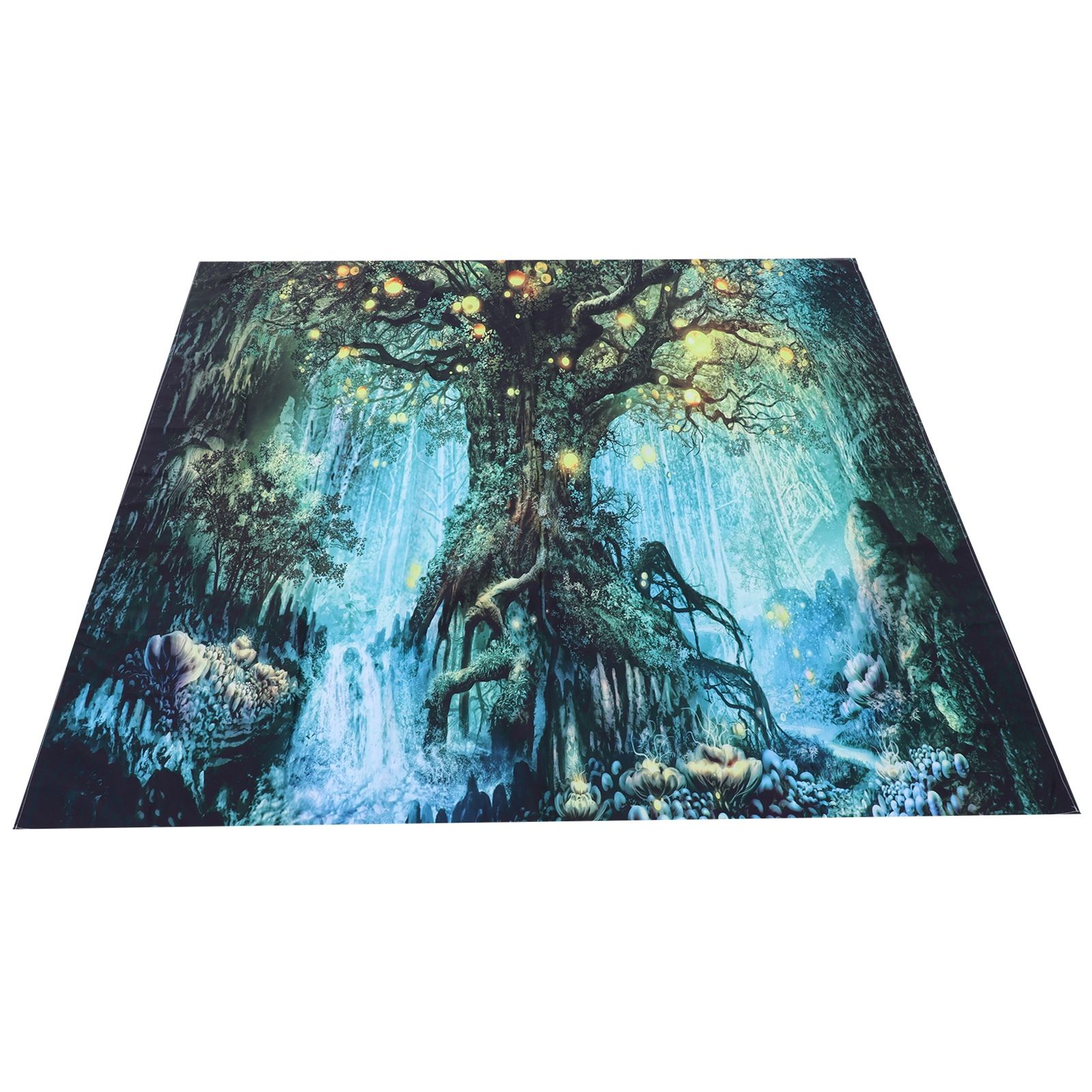 Forest Tree Pattern Tapestry Wall Hanging Beach Blanket Home Background Art view 8
