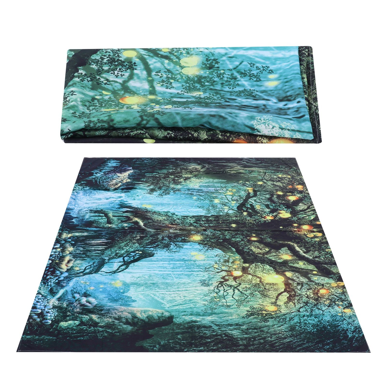 Forest Tree Pattern Tapestry Wall Hanging Beach Blanket Home Background Art view 3