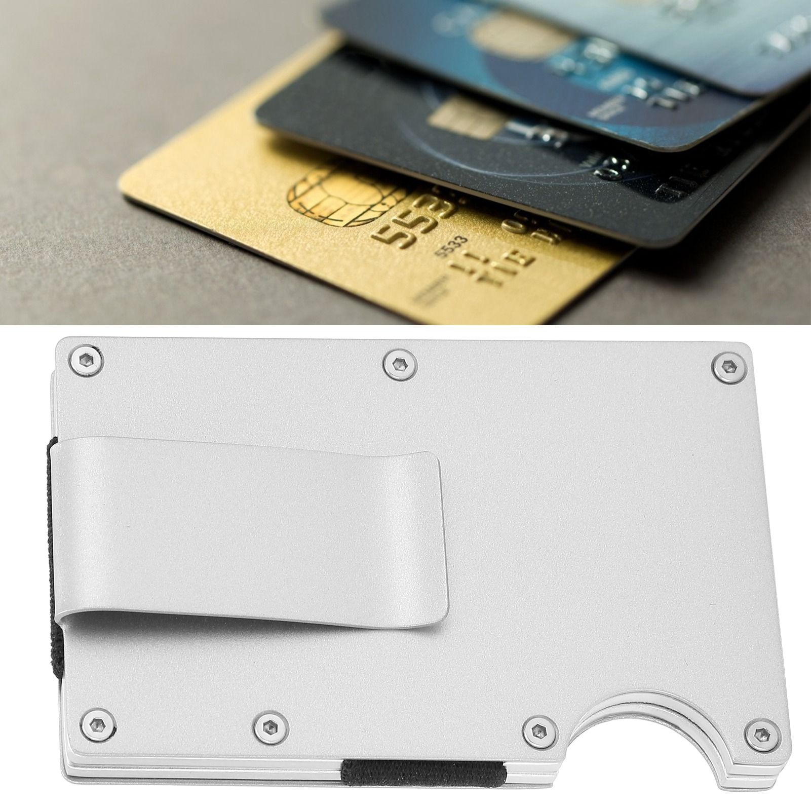 Business Card Case Portable Cardcase Fashion Stainless Steel Card Box Wallet view 12