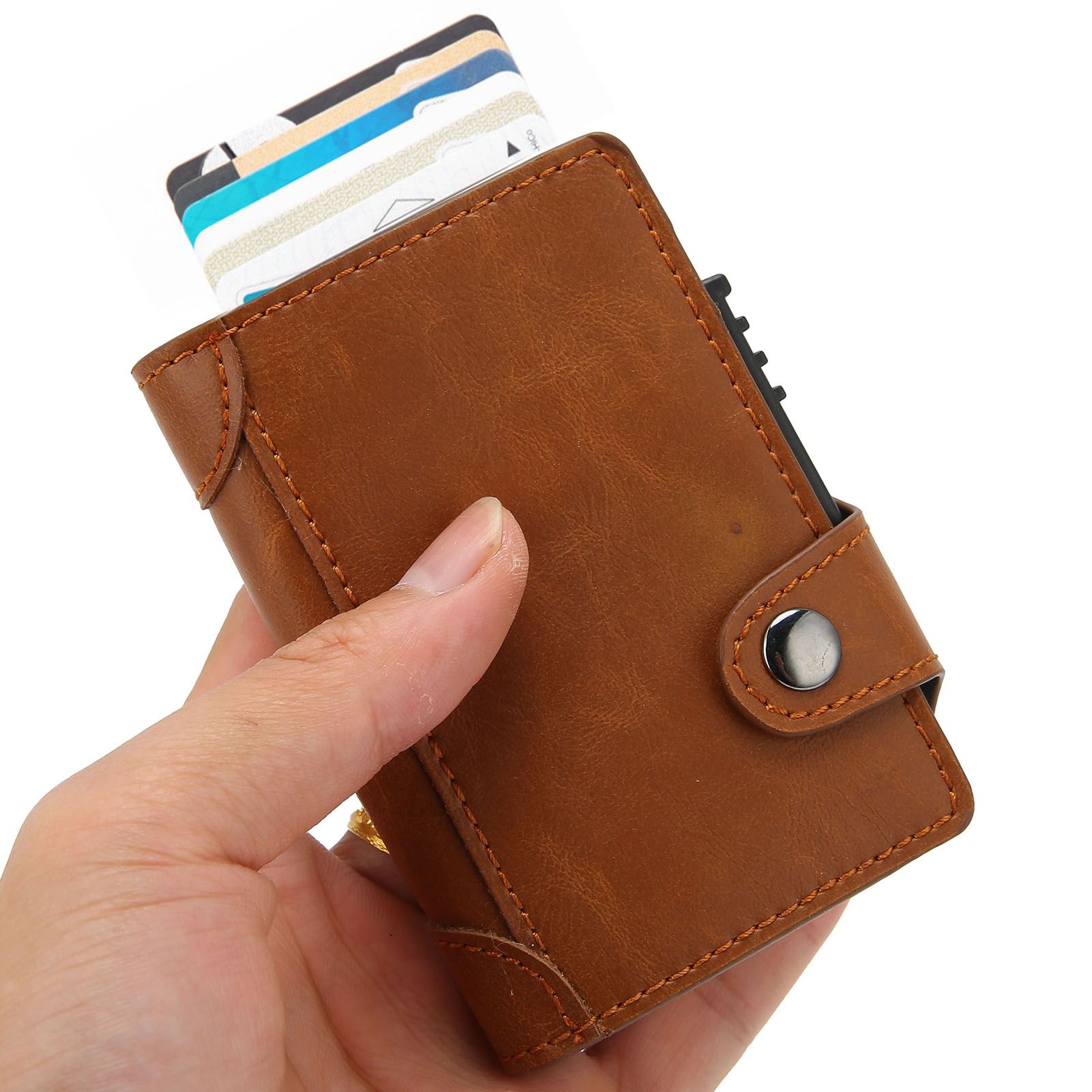 Card Holder Multifunction Fashion Wallet Aluminum Alloy AntiTheft Credit Card view 11