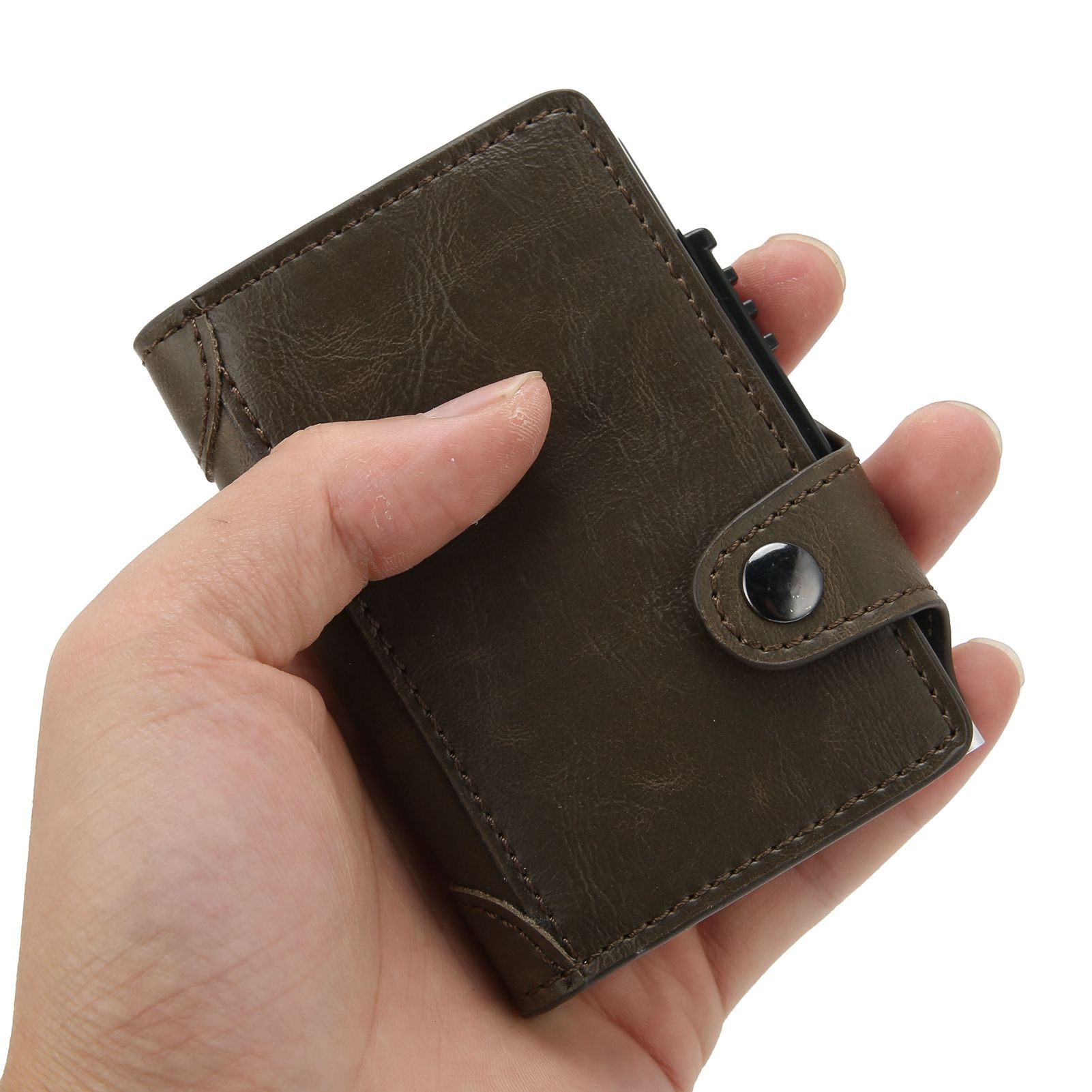 Card Holder Multifunction Fashion Wallet Aluminum Alloy AntiTheft Credit Card view 10
