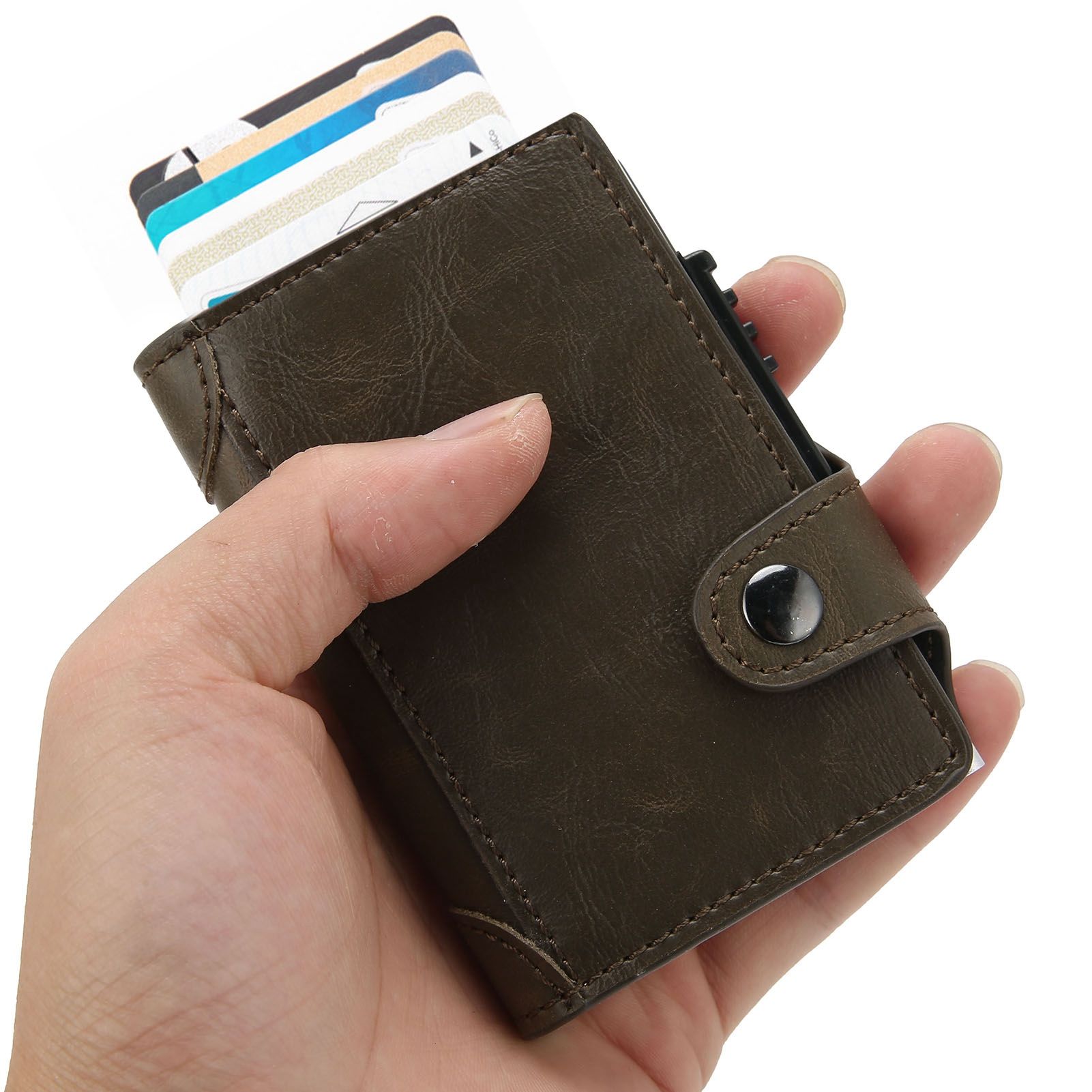 Card Holder Multifunction Fashion Wallet Aluminum Alloy AntiTheft Credit Card view 11
