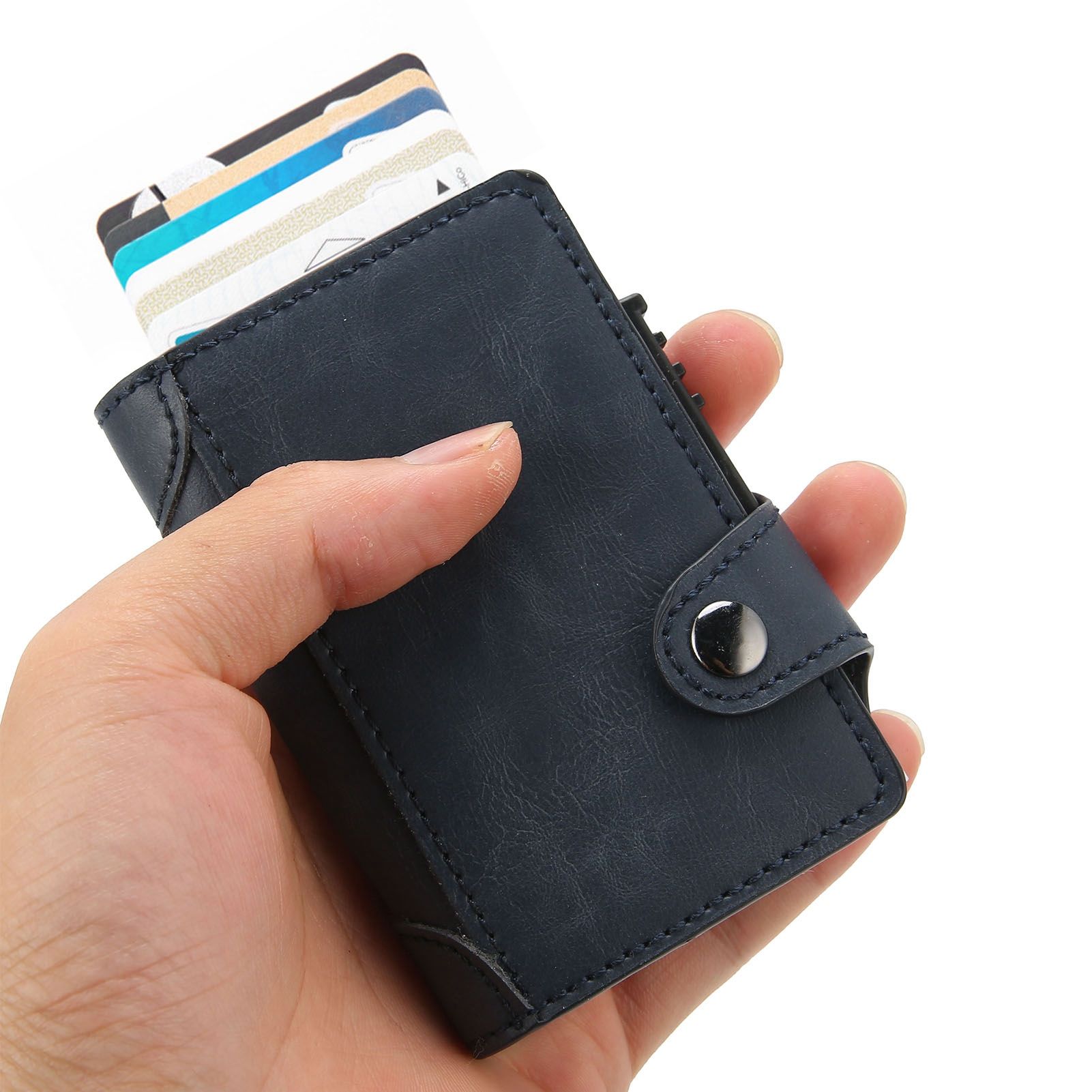 Card Holder Multifunction Fashion Wallet Aluminum Alloy AntiTheft Credit Card view 11
