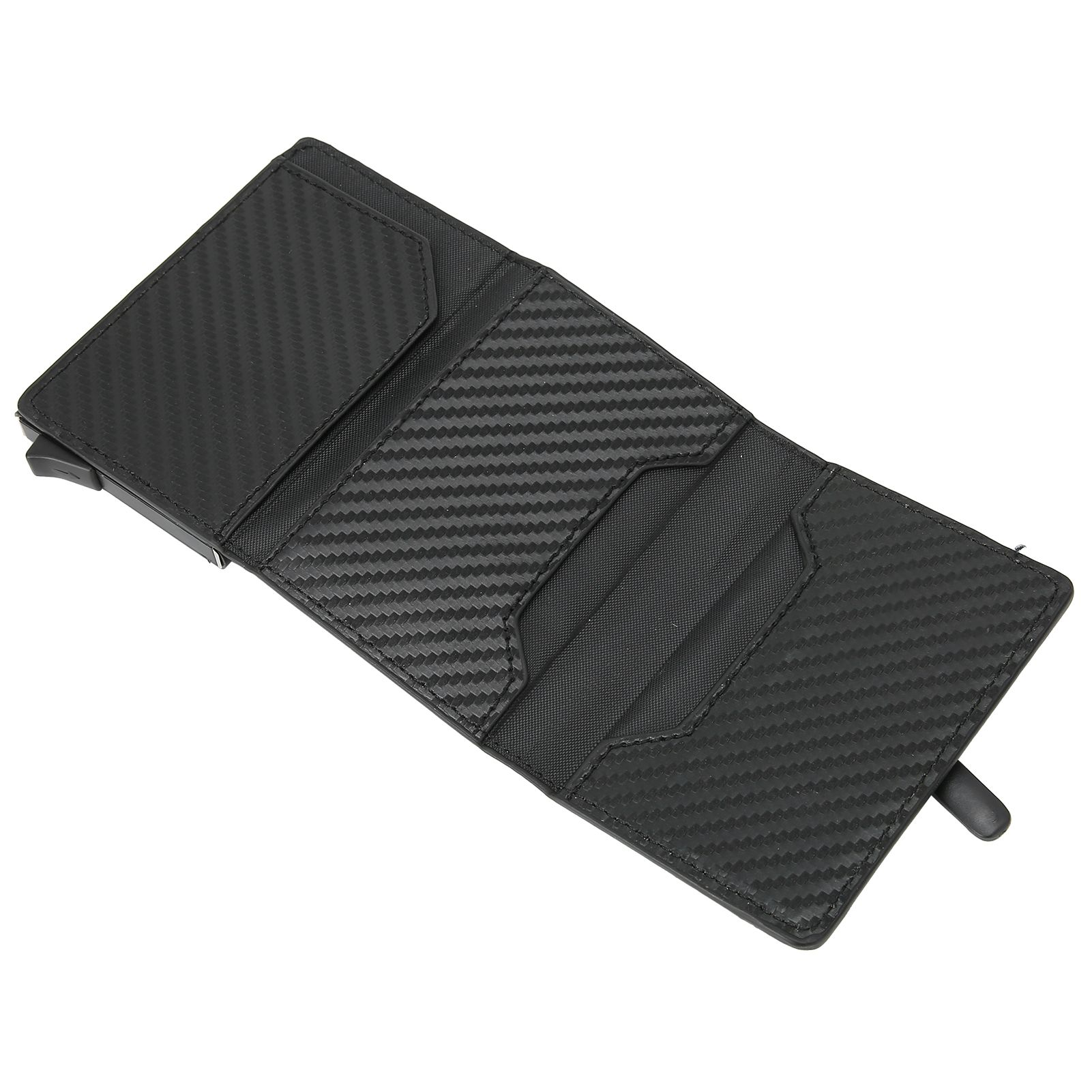 Automatic Business Card Holder Anti Theft Credit Card Case Bag Wallet with view 3