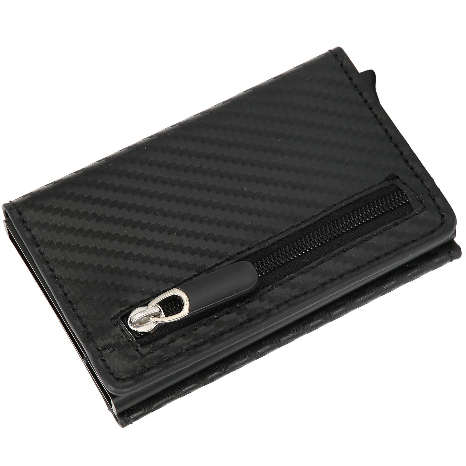 Automatic Business Card Holder Anti Theft Credit Card Case Bag Wallet with view 10