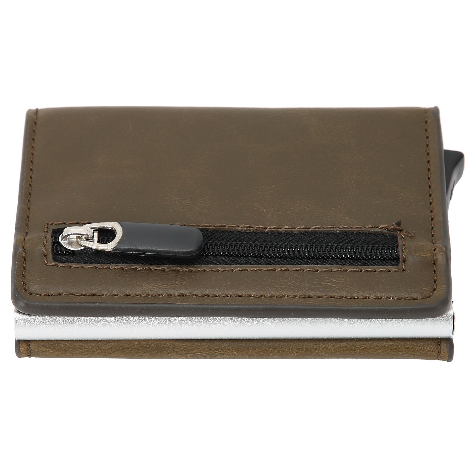 Automatic Business Card Holder Anti Theft Credit Card Case Bag Wallet with view 6