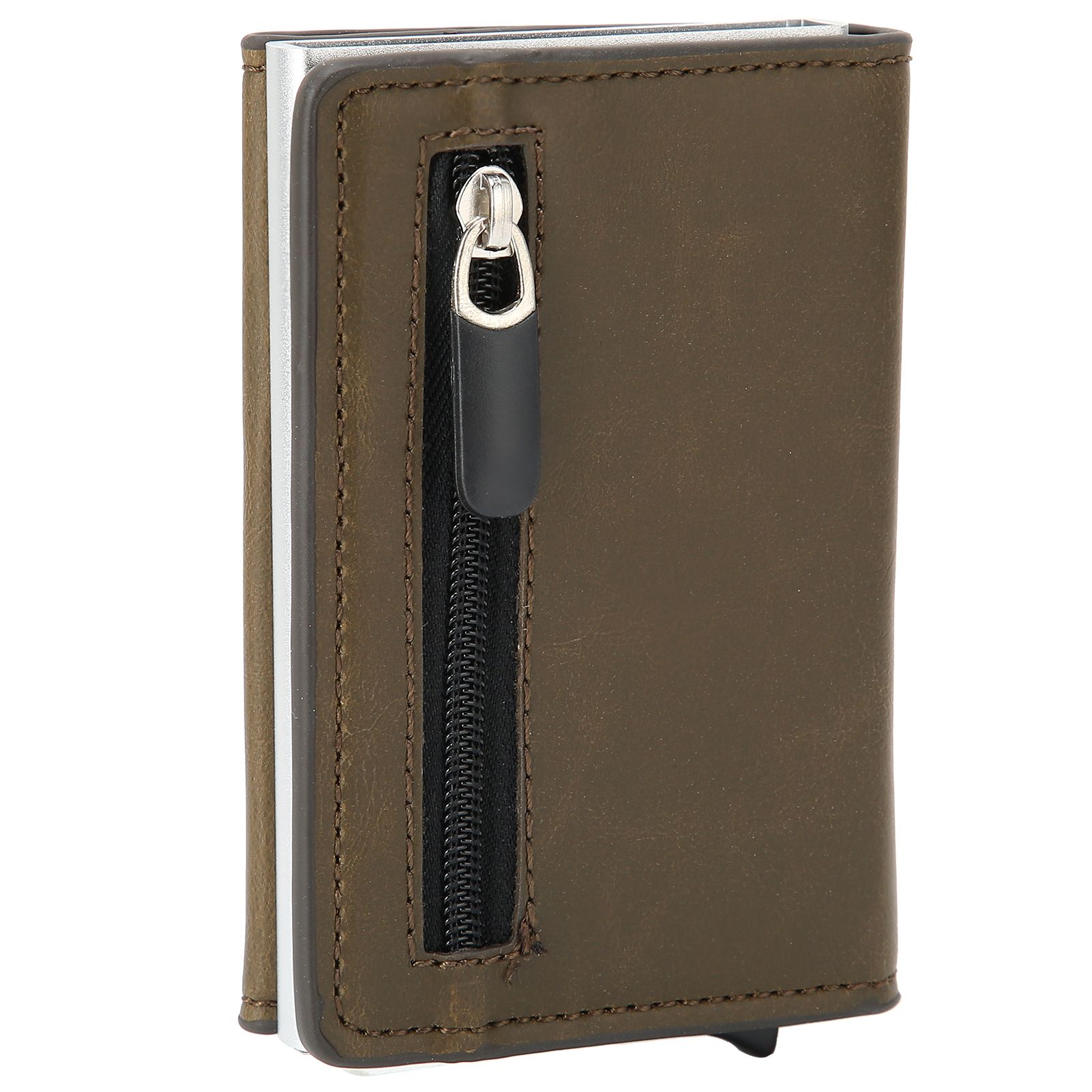 Automatic Business Card Holder Anti Theft Credit Card Case Bag Wallet with view 7