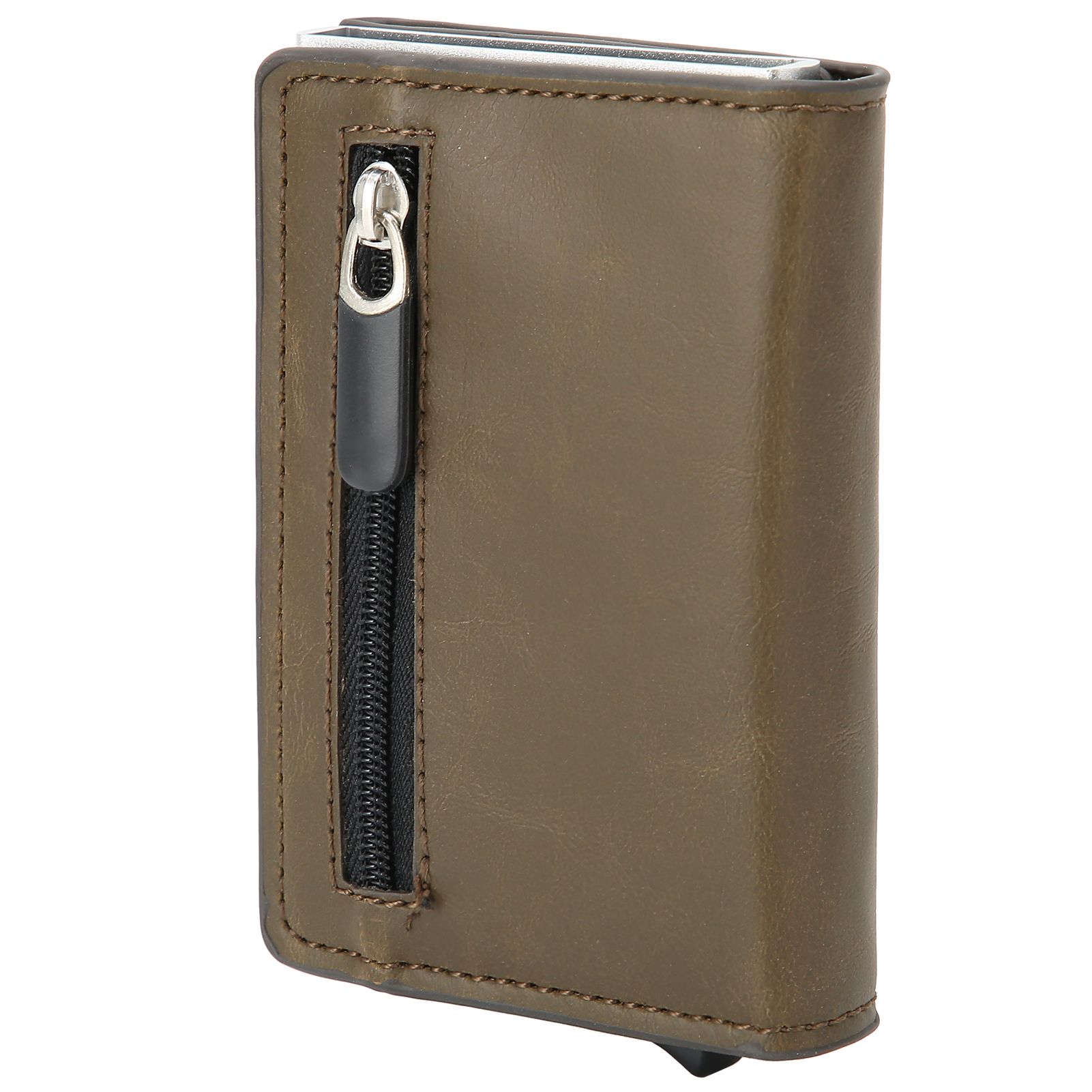 Automatic Business Card Holder Anti Theft Credit Card Case Bag Wallet with view 8