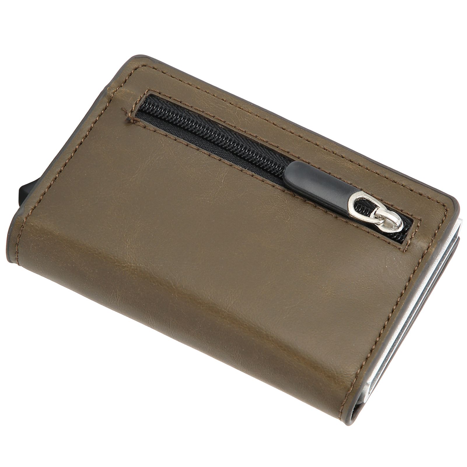 Automatic Business Card Holder Anti Theft Credit Card Case Bag Wallet with view 10