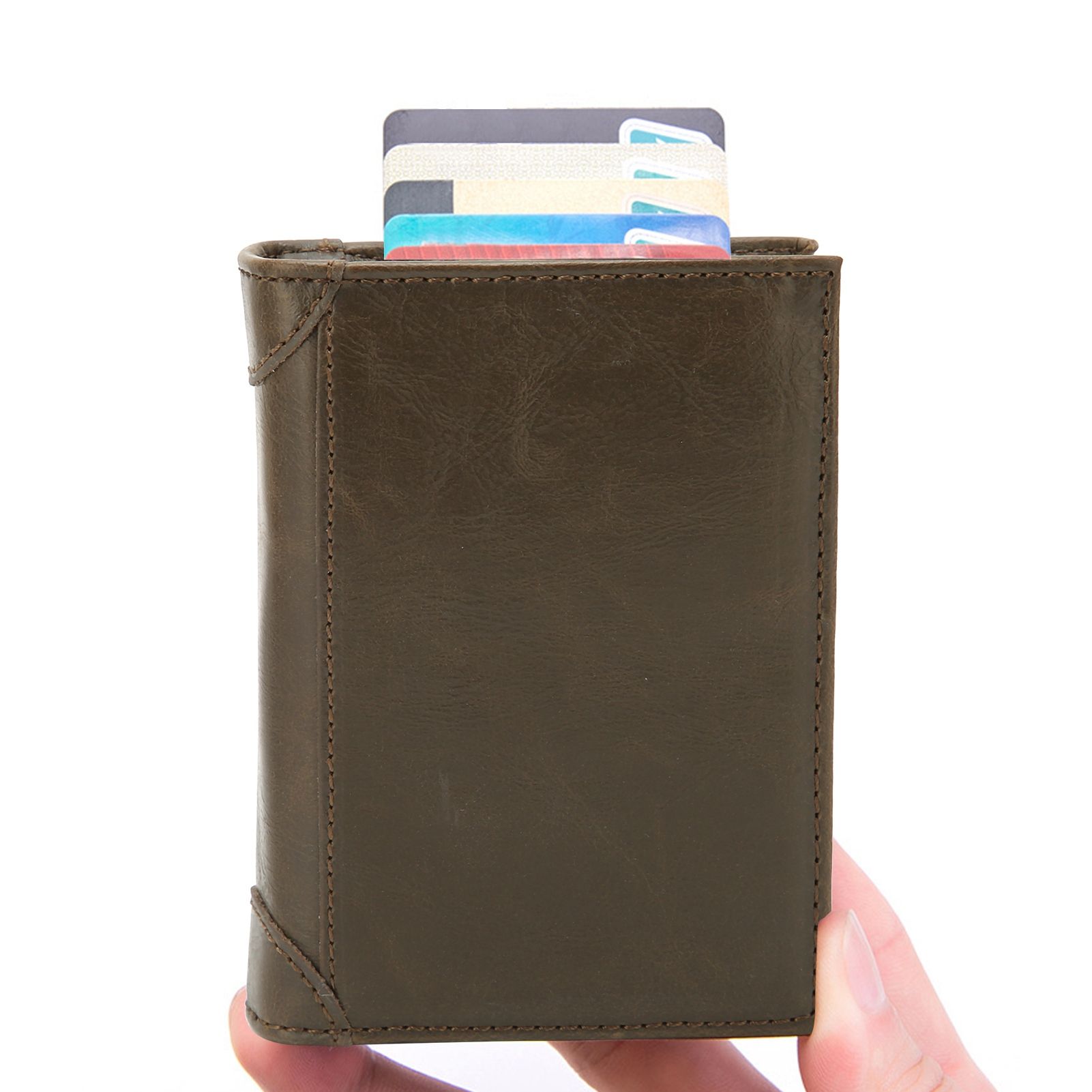 Portable Wallet multifunction AntiTheft Credit Card Case Business Card Holder view 11