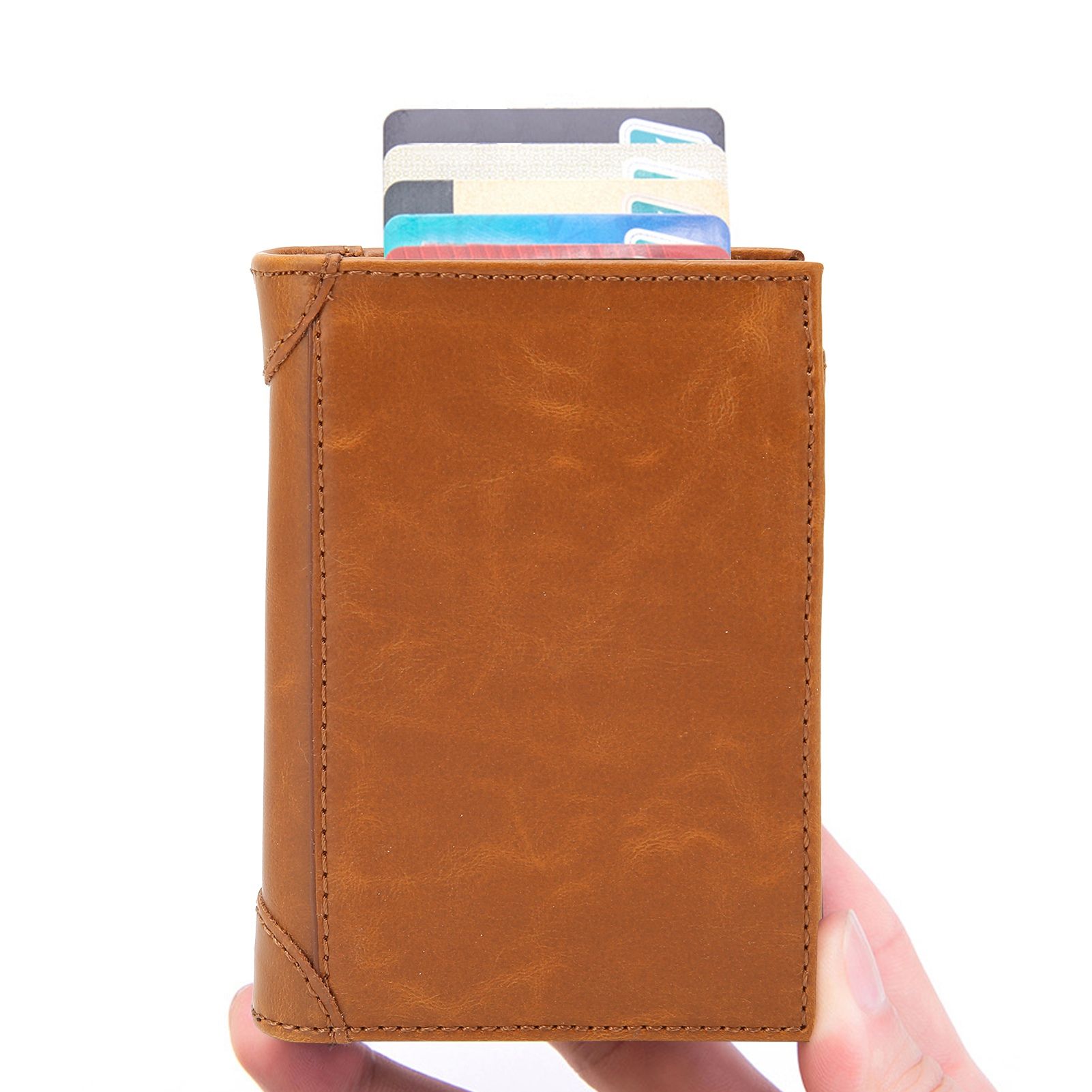 Portable Wallet multifunction AntiTheft Credit Card Case Business Card Holder view 11