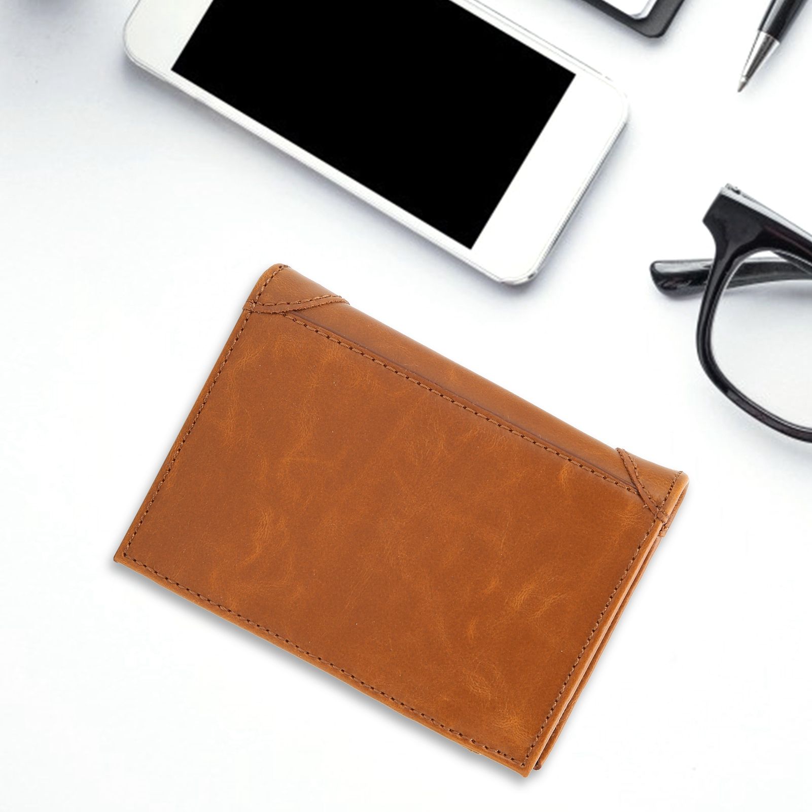 Portable Wallet multifunction AntiTheft Credit Card Case Business Card Holder view 12