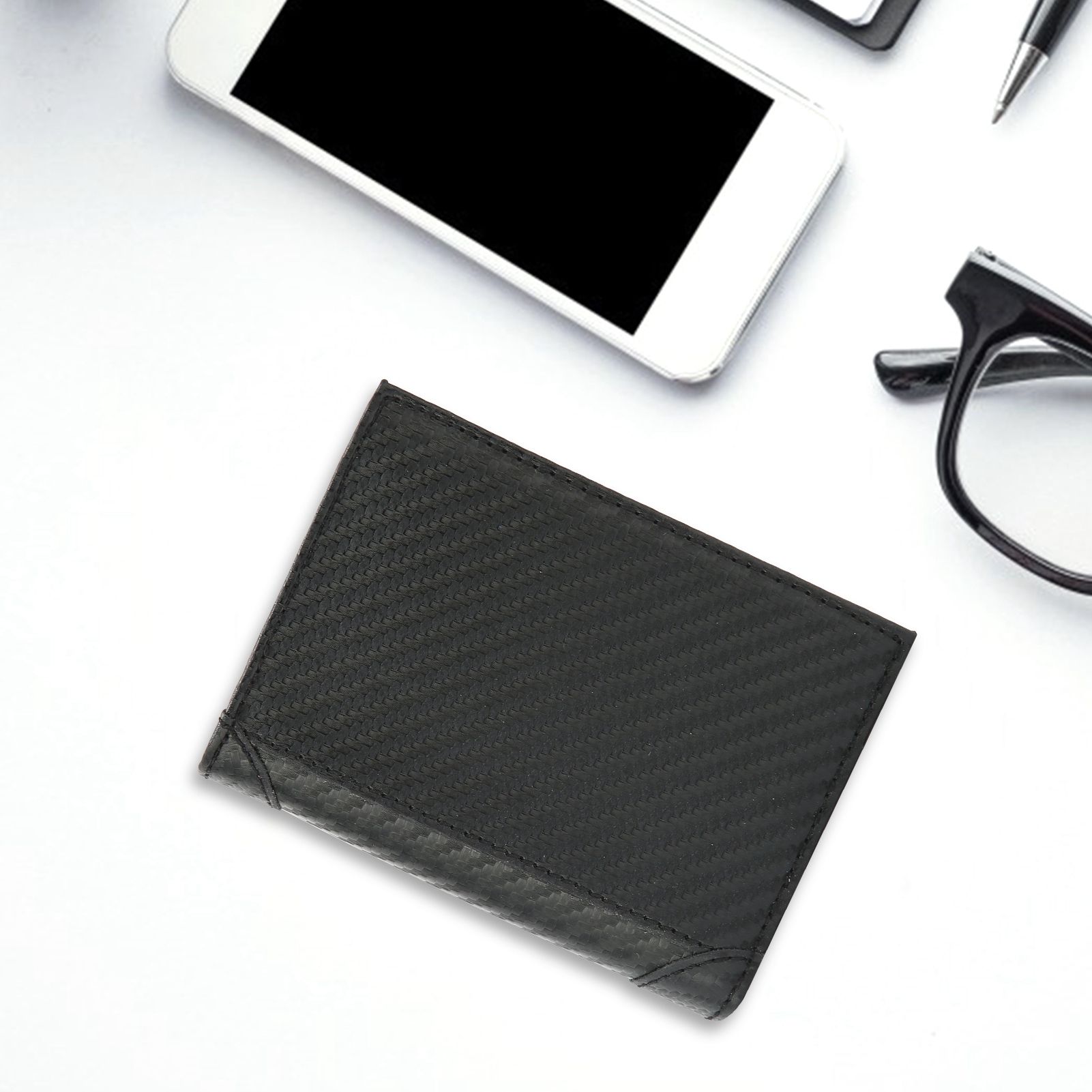 Portable Wallet multifunction AntiTheft Credit Card Case Business Card Holder view 12