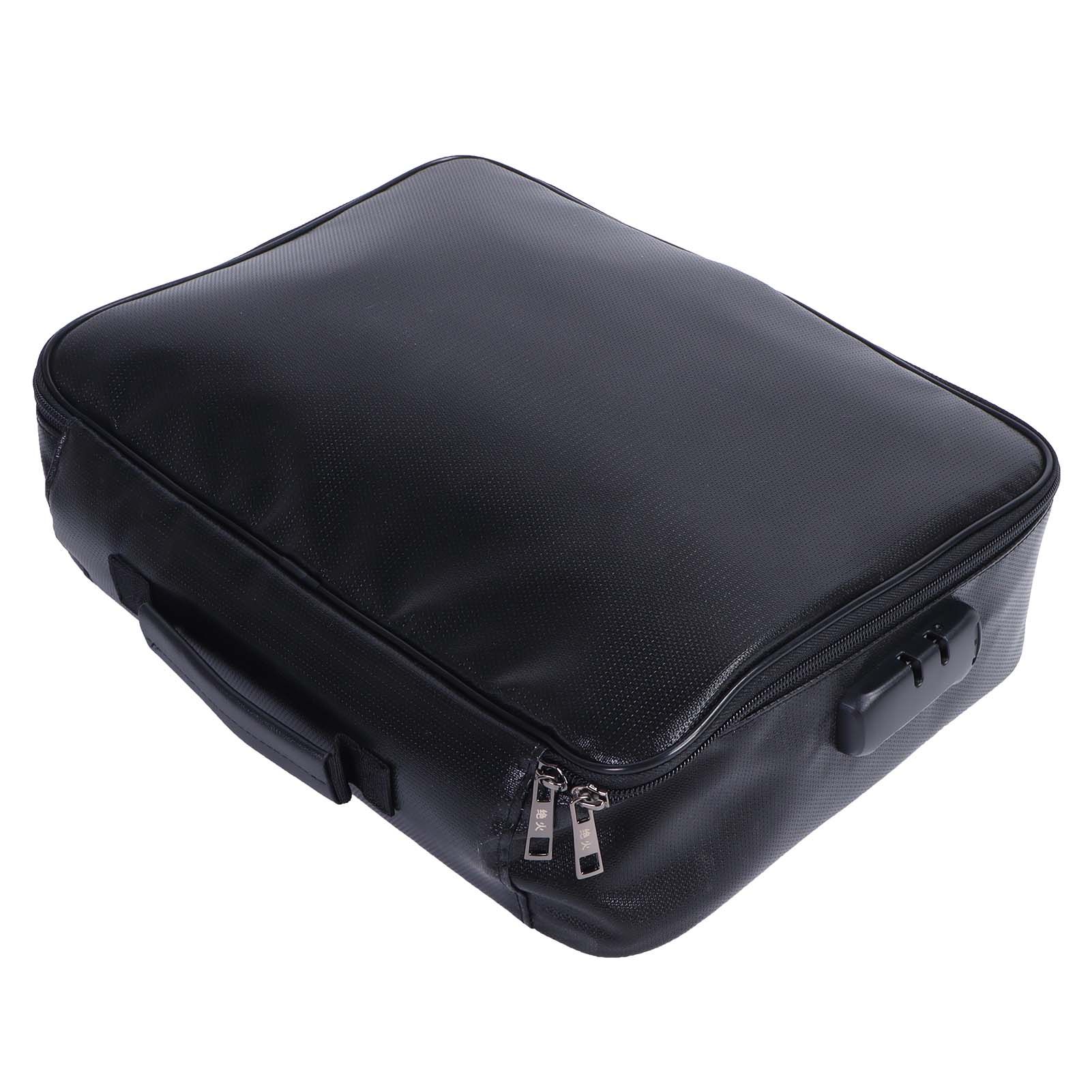 Portable Document Bag Fireproof Waterproof File Organizer for Home Office Use view 5