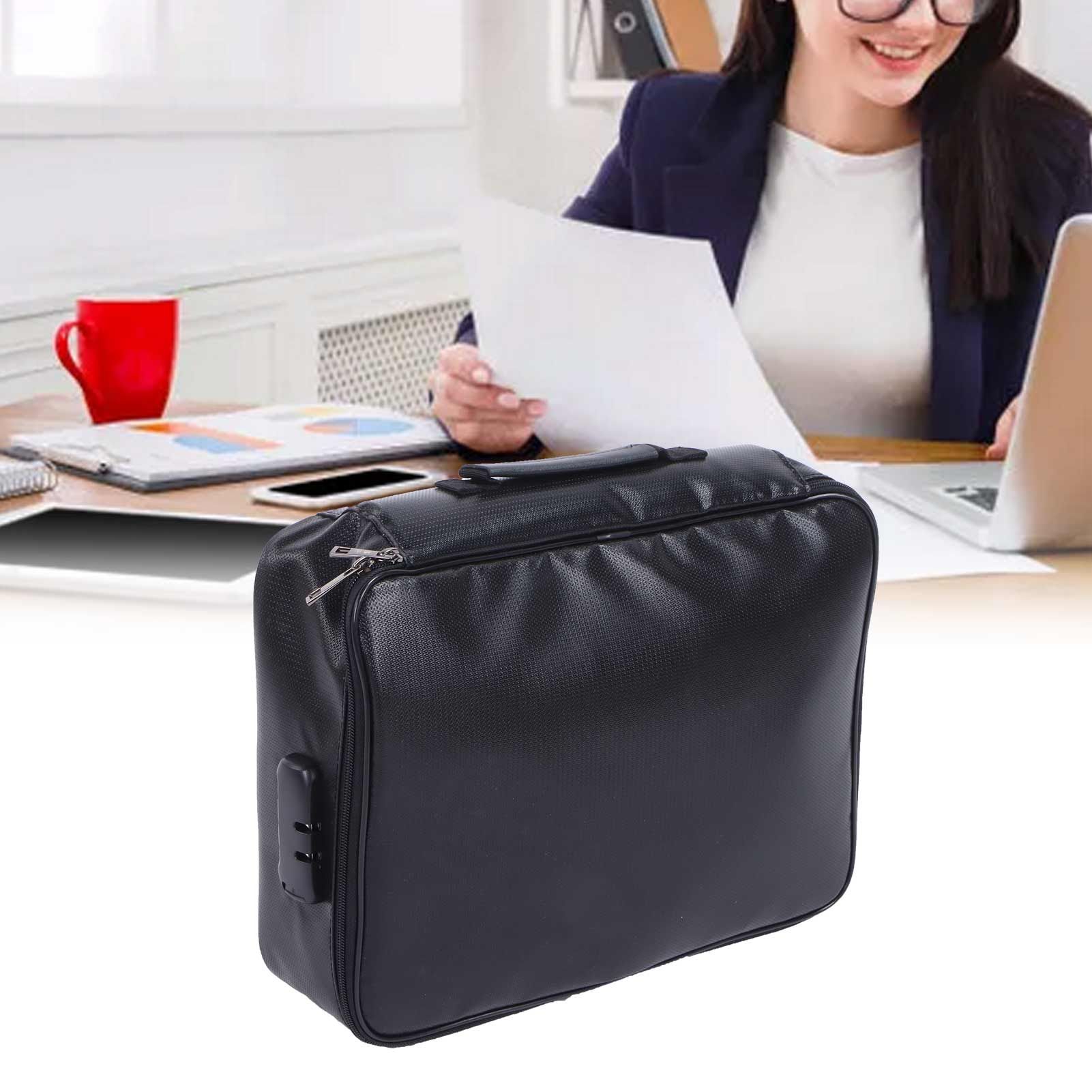 Portable Document Bag Fireproof Waterproof File Organizer for Home Office Use view 11