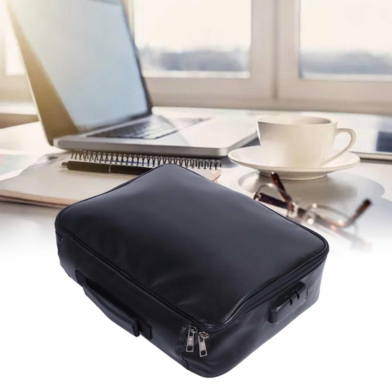 Portable Document Bag Fireproof Waterproof File Organizer for Home Office Use view 12