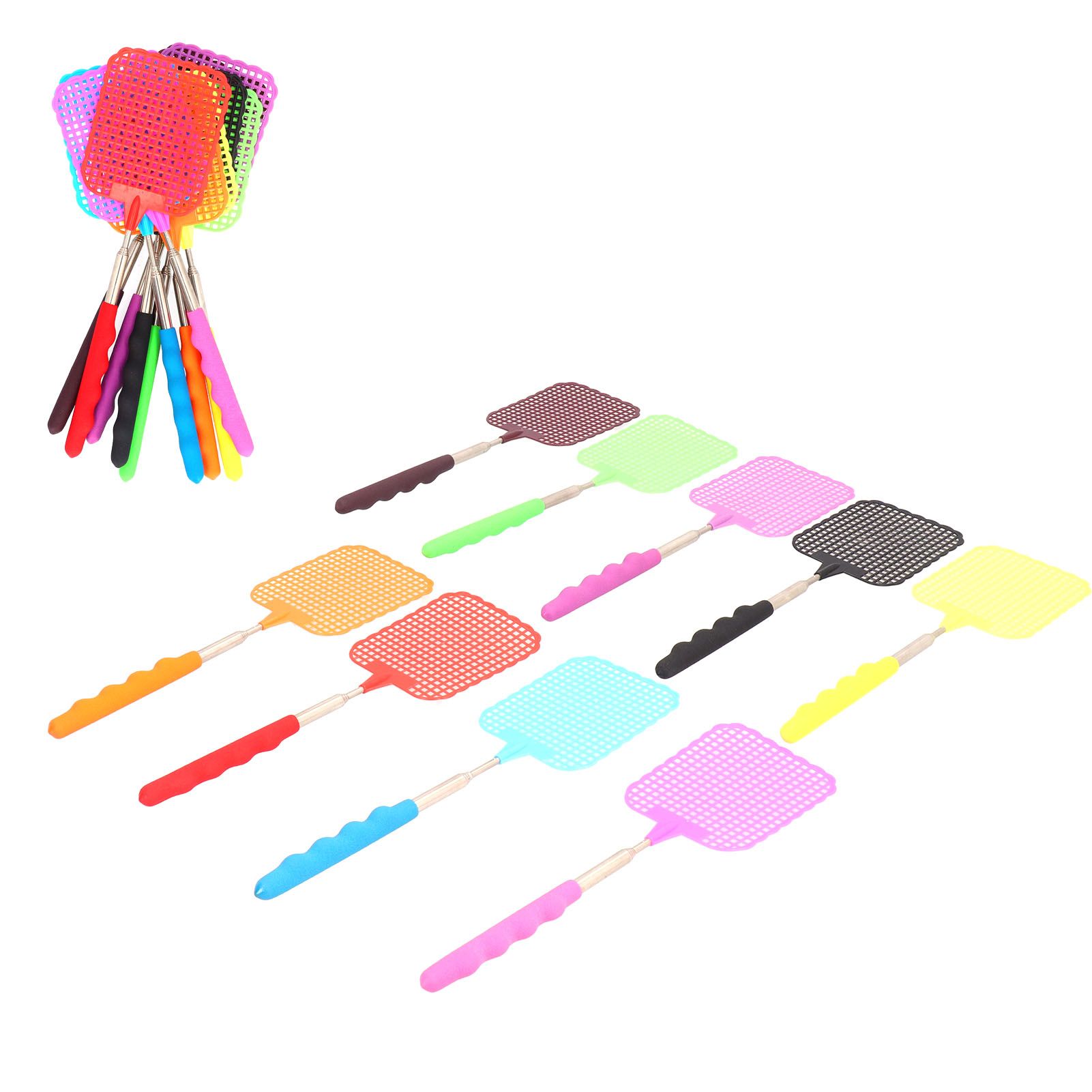 9PCS Mini Fly Swatter with Retractable Stainless Steel Rod for Home Dormitory view 12