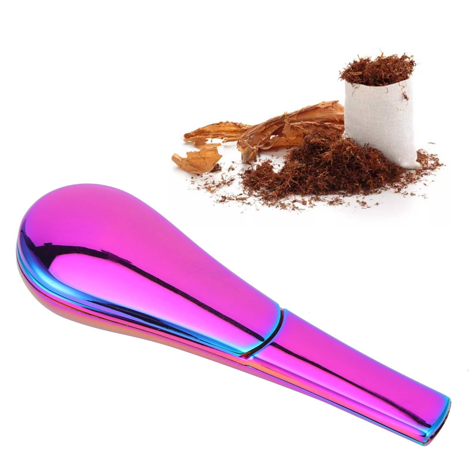 Smoking Pipe Set with Filter Mesh Brush SpoonShaped Metal Smoking Accessory Gift view 12