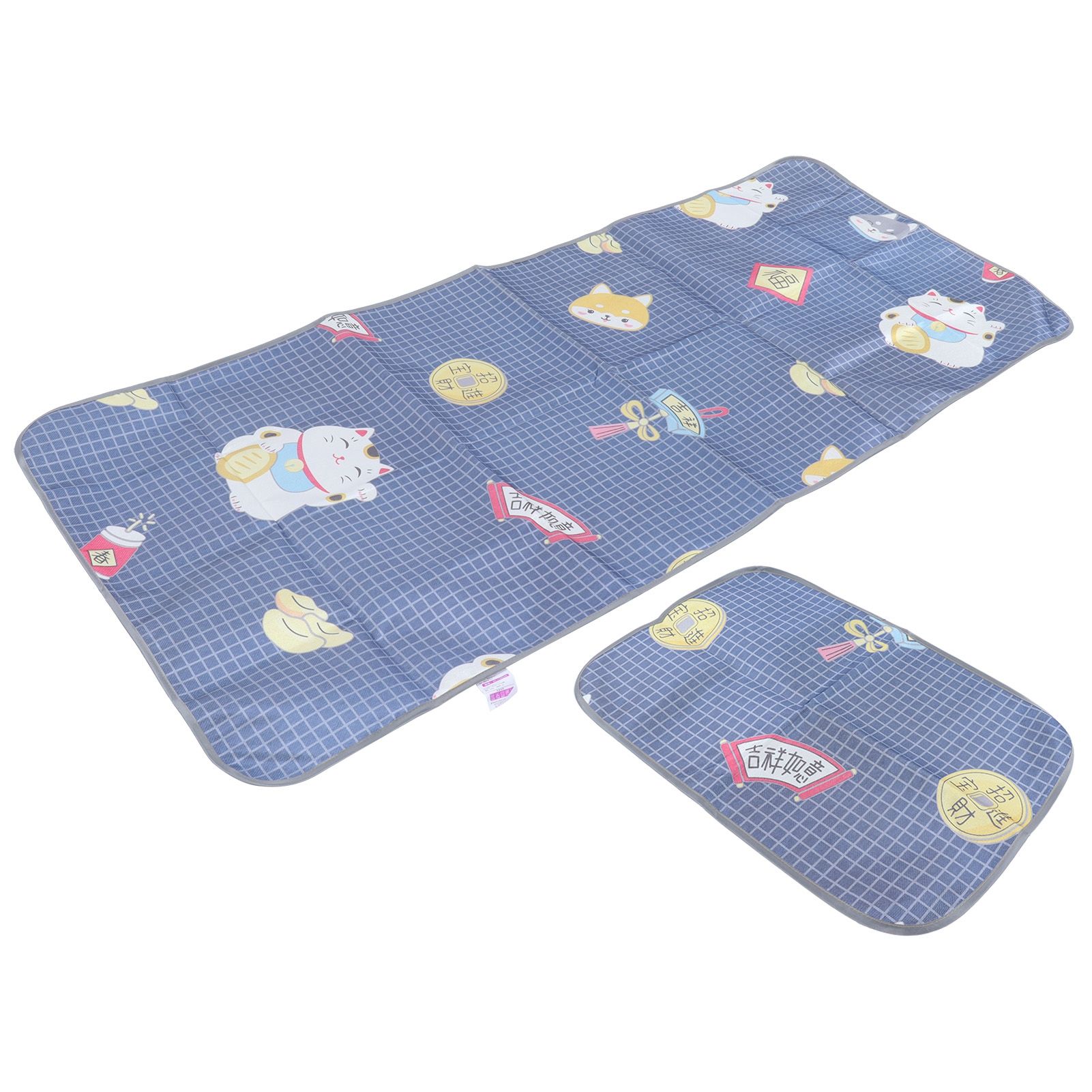 Summer Cool Mat Washable Folding Sleeping Cooling Mat Bedspread with Pillow view 3