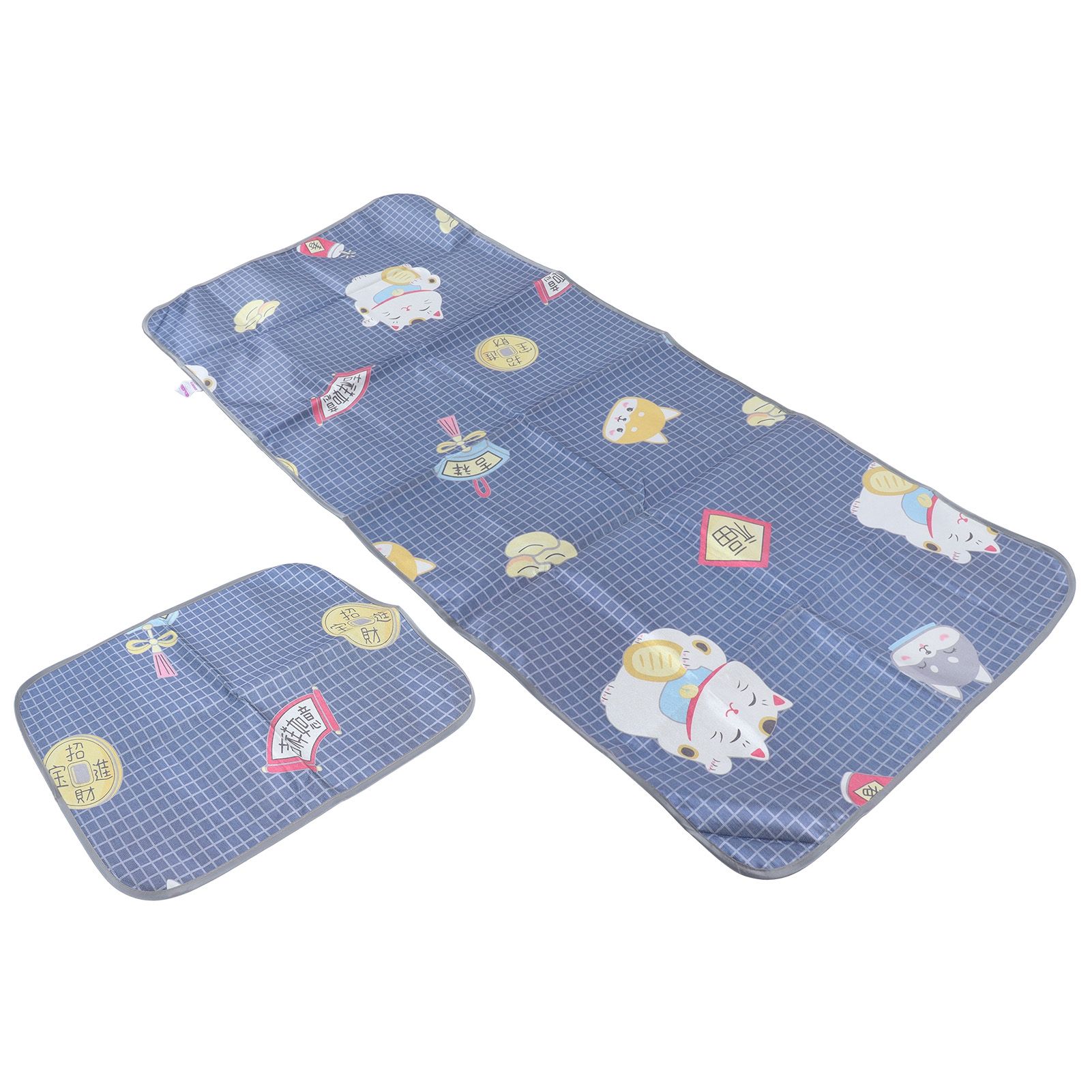 Summer Cool Mat Washable Folding Sleeping Cooling Mat Bedspread with Pillow view 4