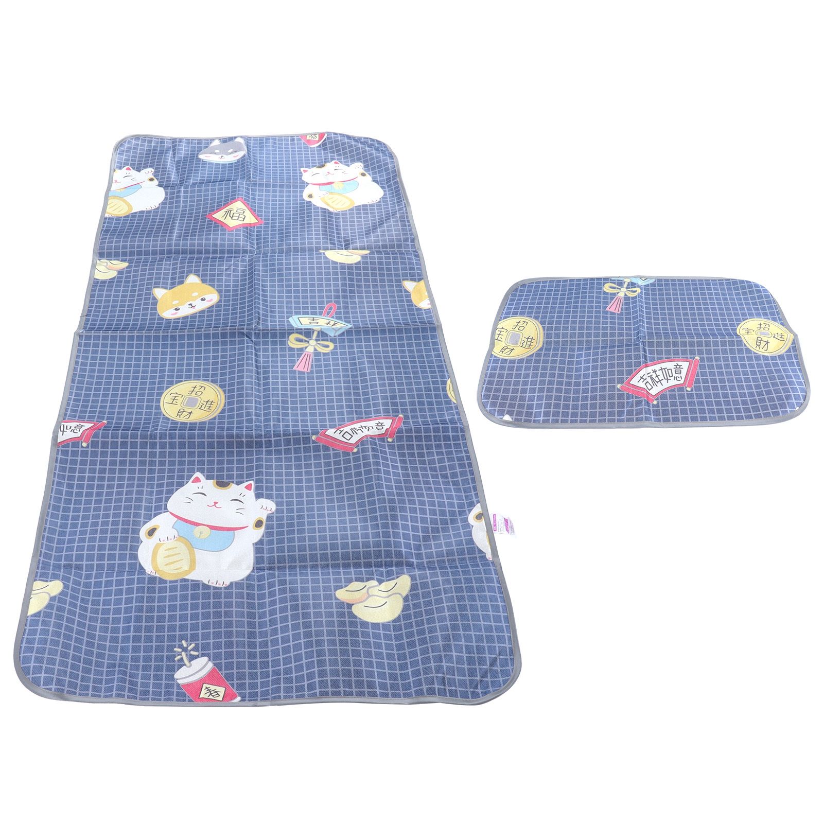 Summer Cool Mat Washable Folding Sleeping Cooling Mat Bedspread with Pillow view 5